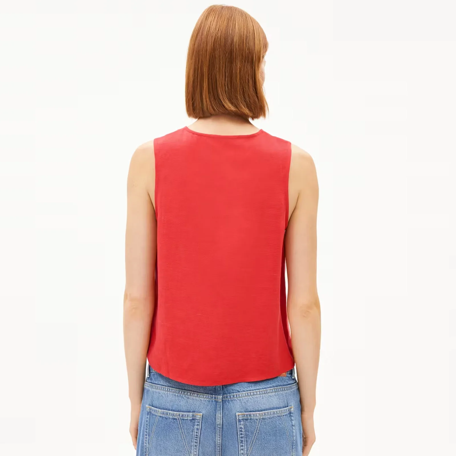 Rafalaa Lino Top coral blush - Image 2