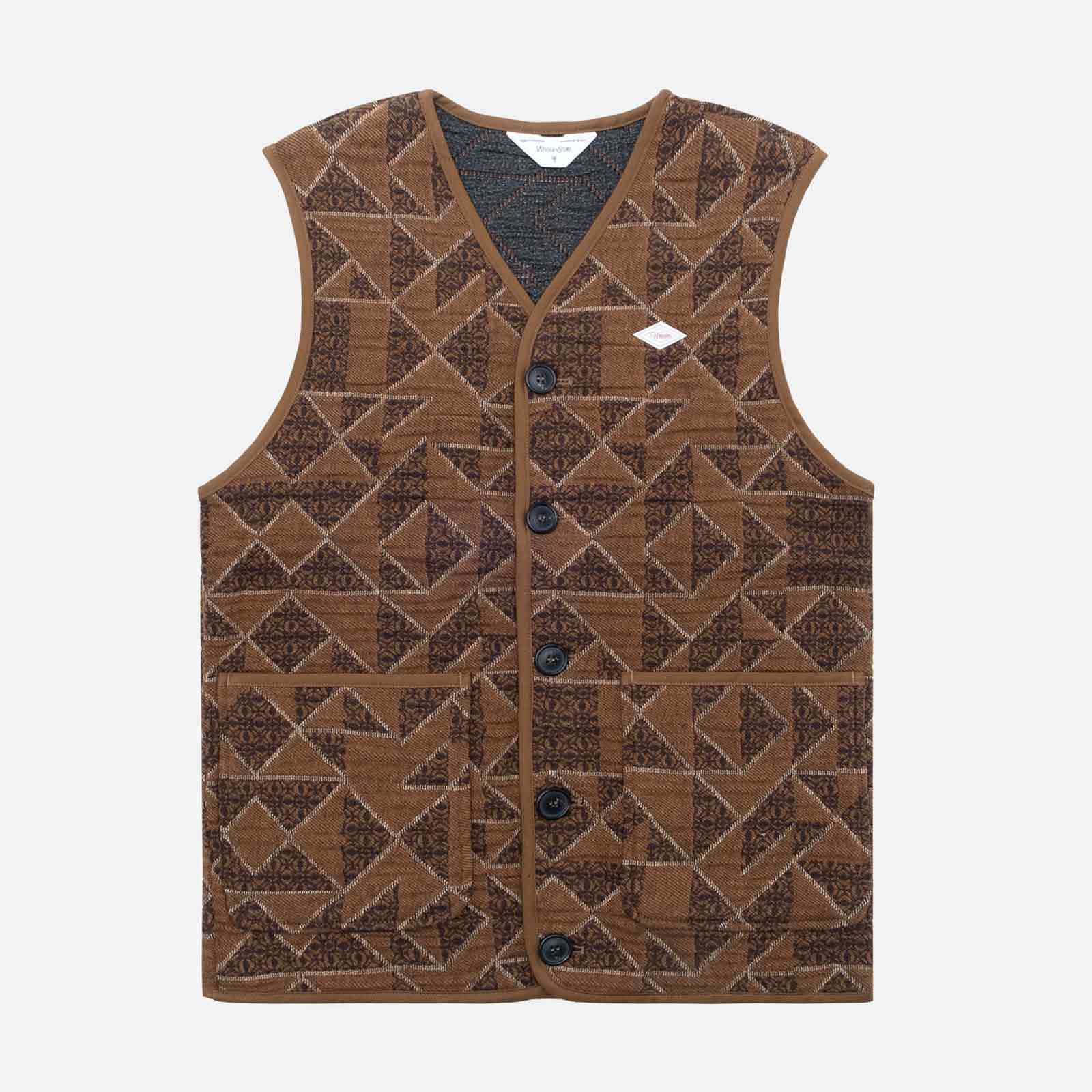 Rail Jacquard Vest terra