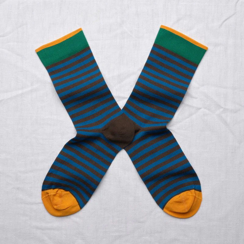 Rayures terre d'Ombre Socks BR301