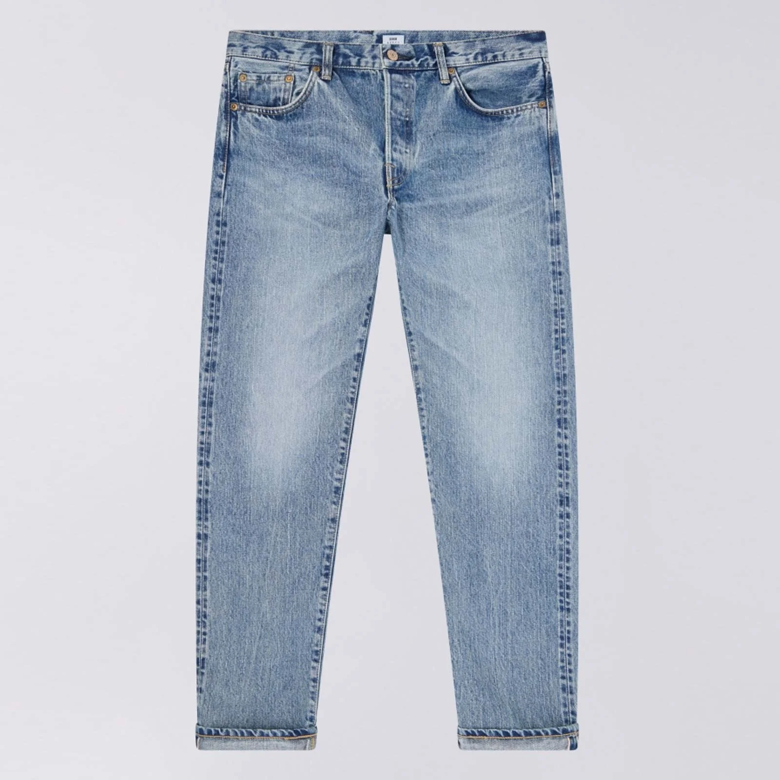 Reg Tapered Kurabo Recycle Red Selvage Denim blue light used - Image 5