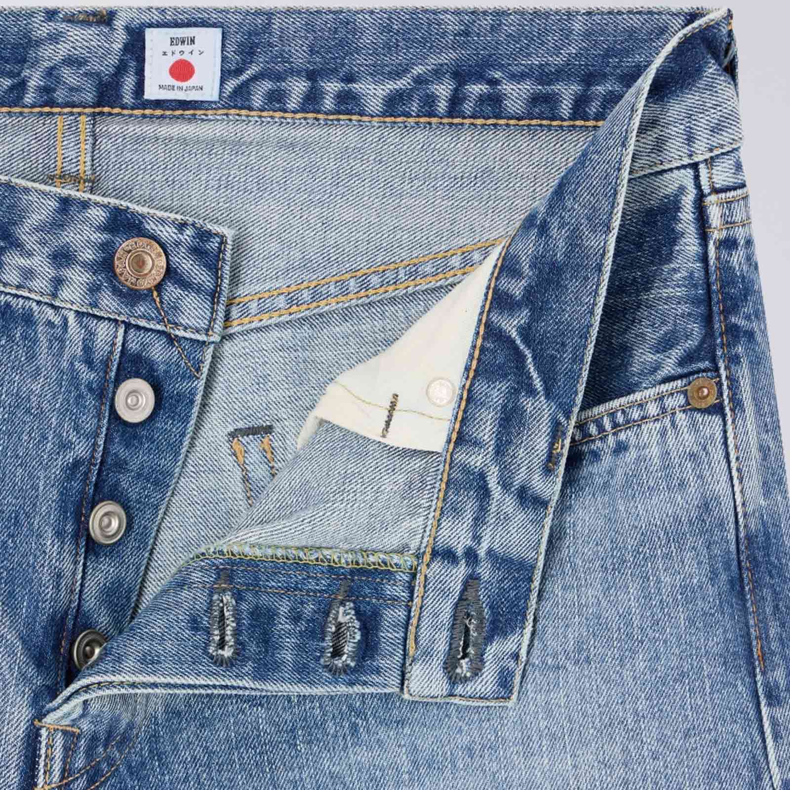 Reg Tapered Kurabo Recycle Red Selvage Denim blue light used - Image 7