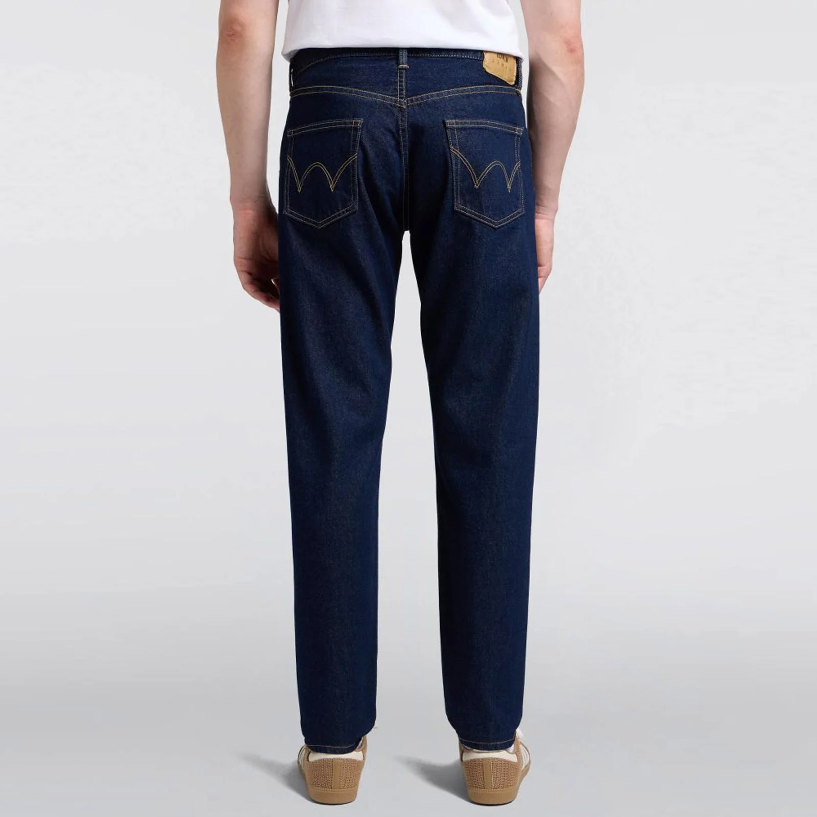 Reg Tapered Kaihara Openend Denim 12 oz blue rinsed - Image 2