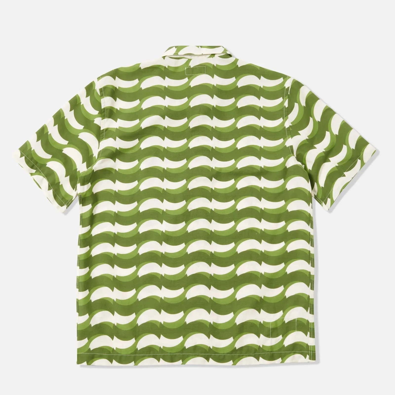 Road Shirt Geo Wave Print green - Image 4