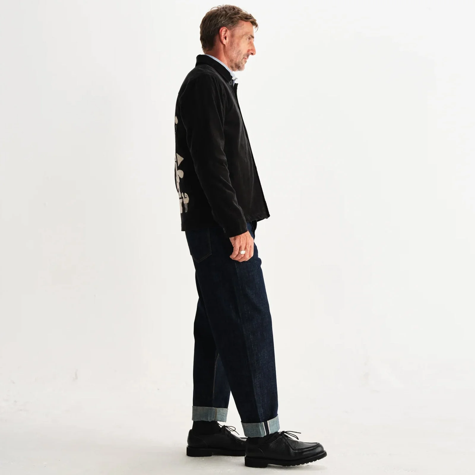 Rockley Overshirt Velvet Applique black/ecru - Image 4