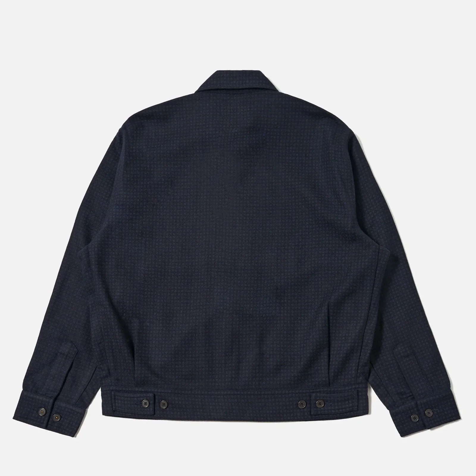 Rose Bowl Dot Print Flannel Jacket navy - Image 4