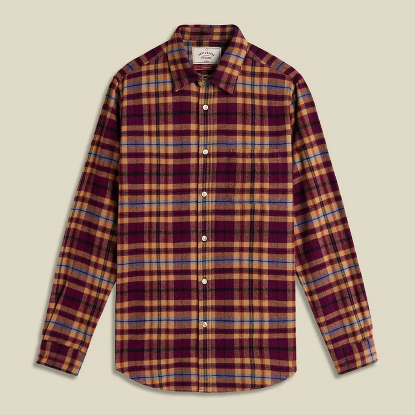 Ruiva Plaid Flannel Shirt berry check
