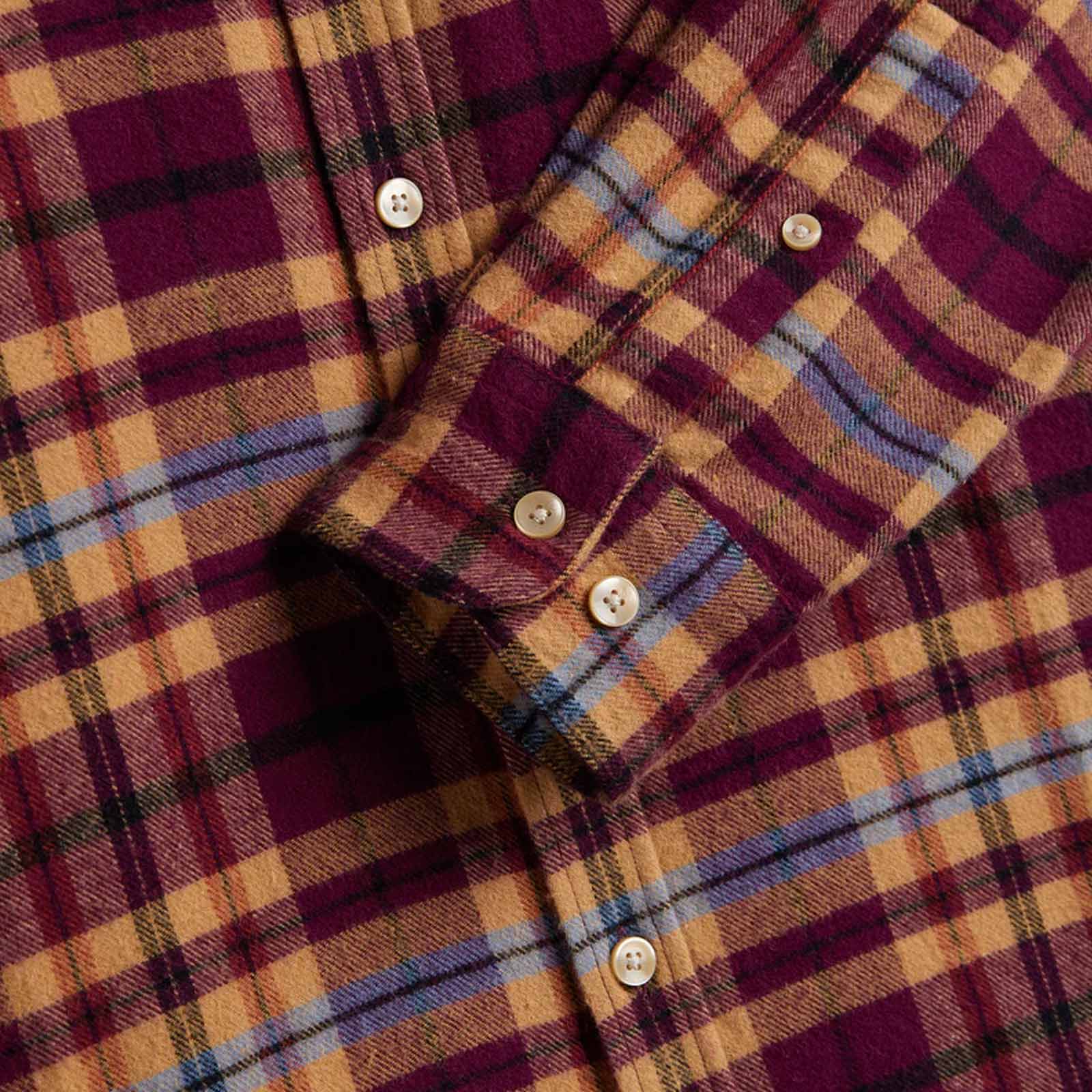 Ruiva Plaid Flannel Shirt berry check - Image 3