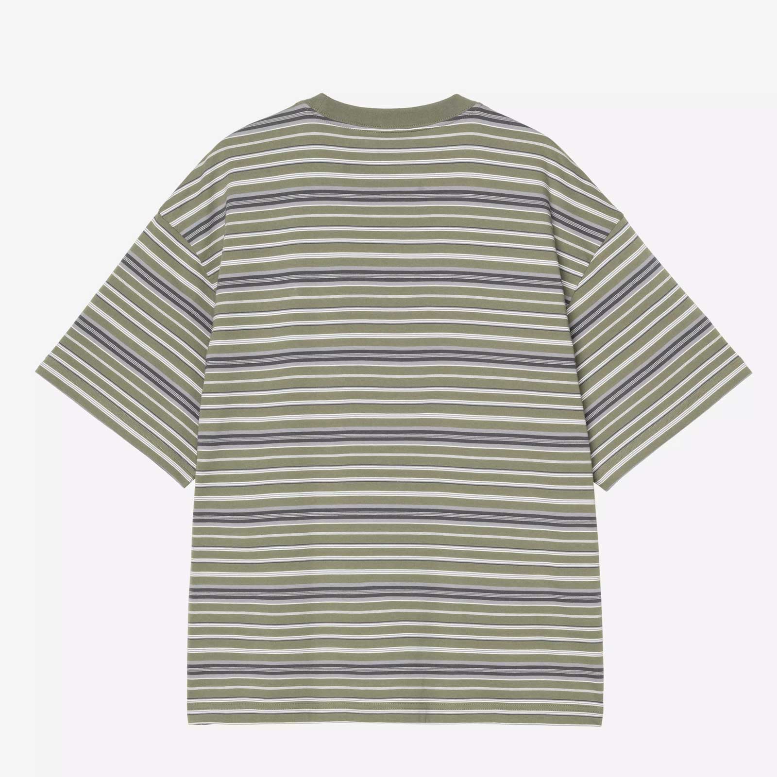 S/S Zane T-Shirt zane stripe/dollar green - Image 2