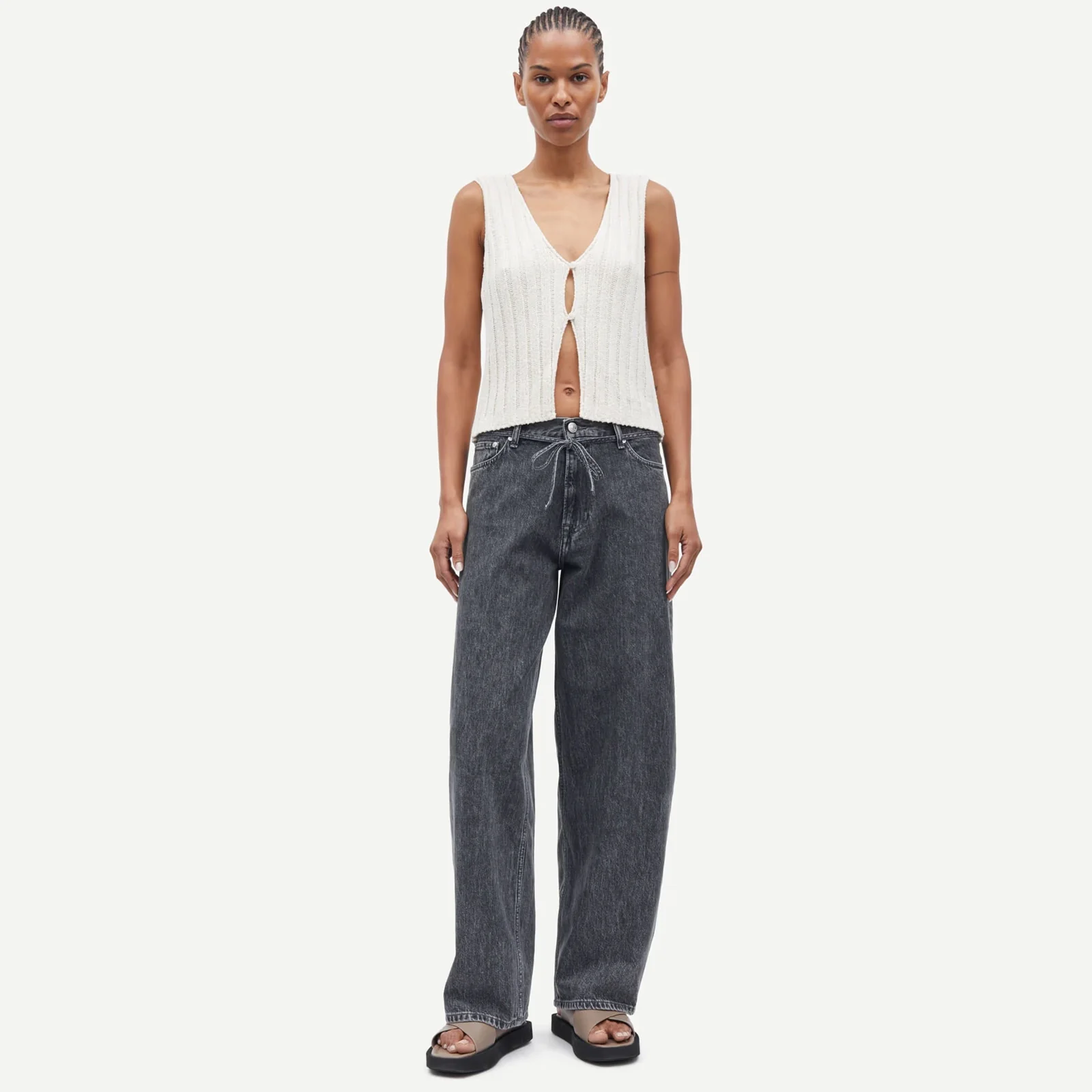 Saharper Jeans Belt grey cloud