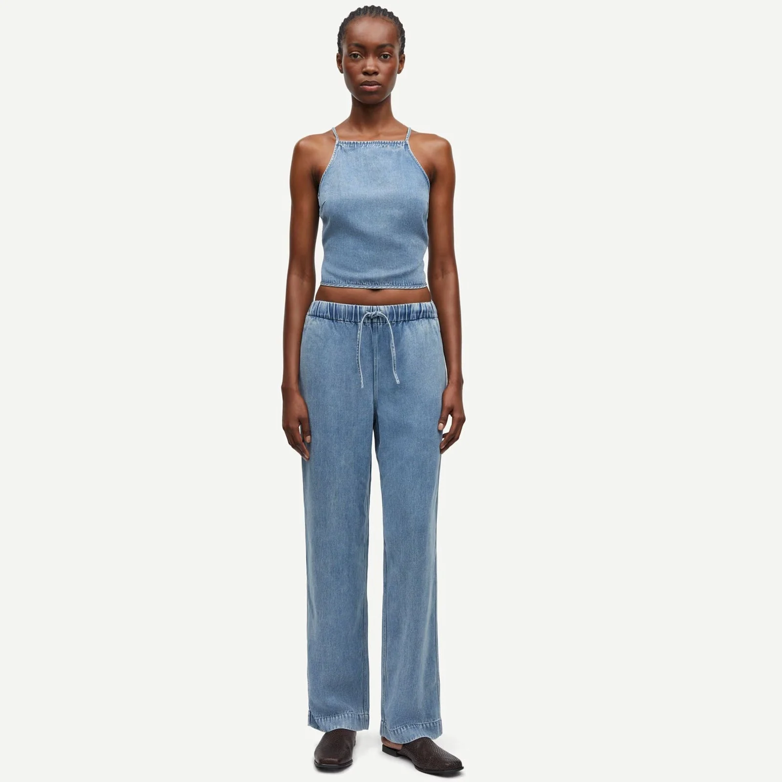 Sahoysa Trousers 15645 denim blue