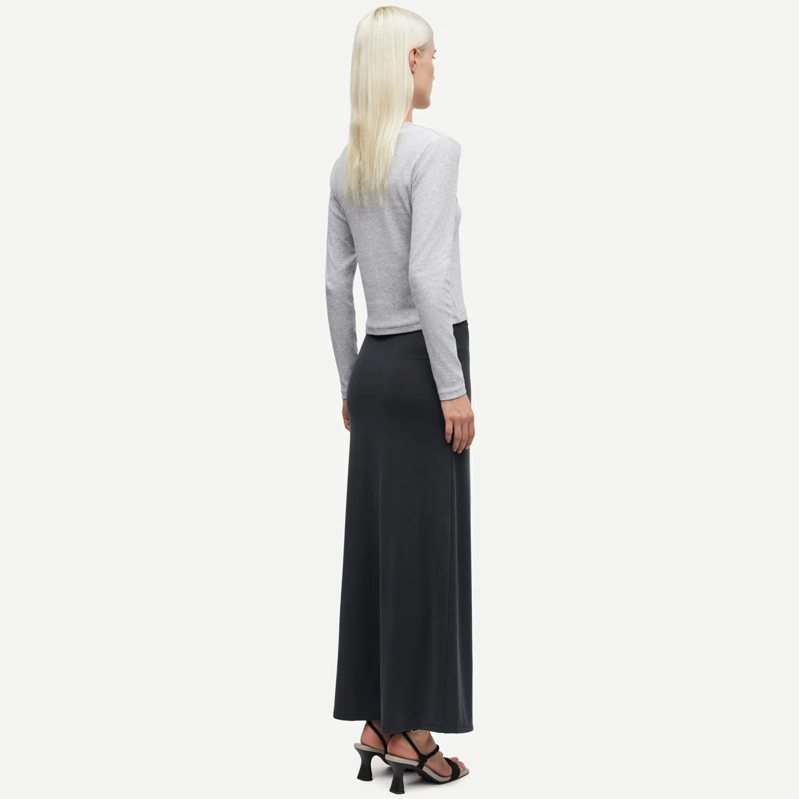 Sajune LS Cardigan 7542 light grey mel - Image 2
