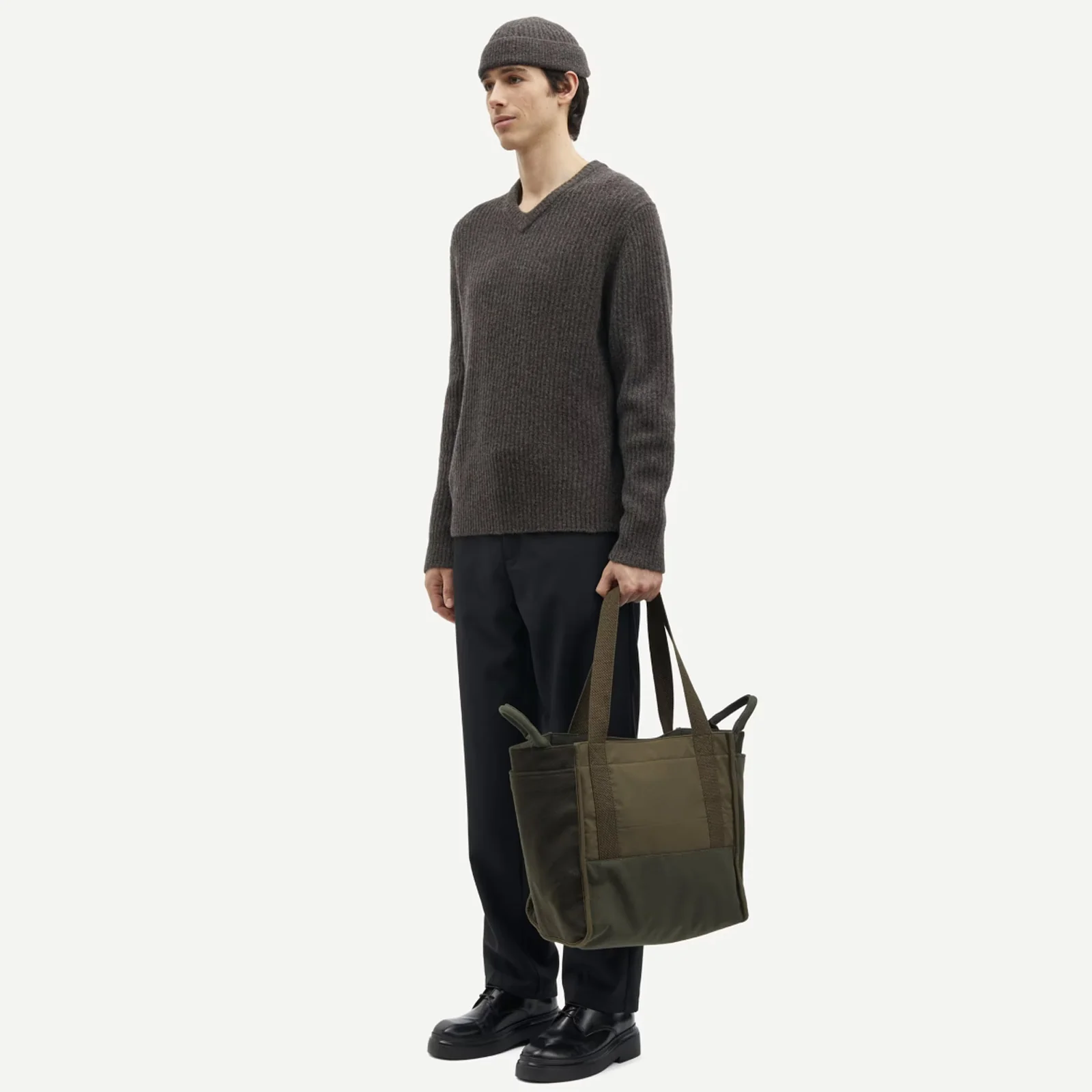 Sakoji V-Neck Jumper volcanic ash - Image 3