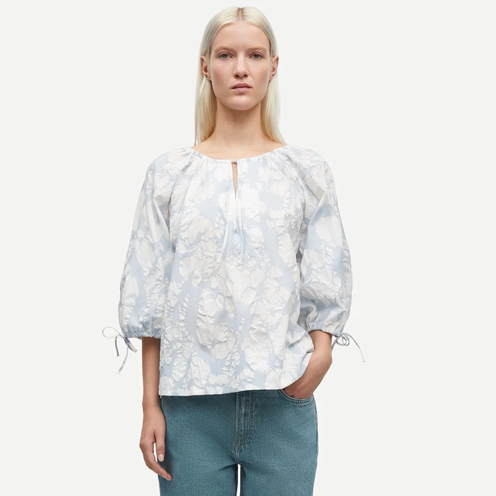 Samatera SS Blouse peony egret