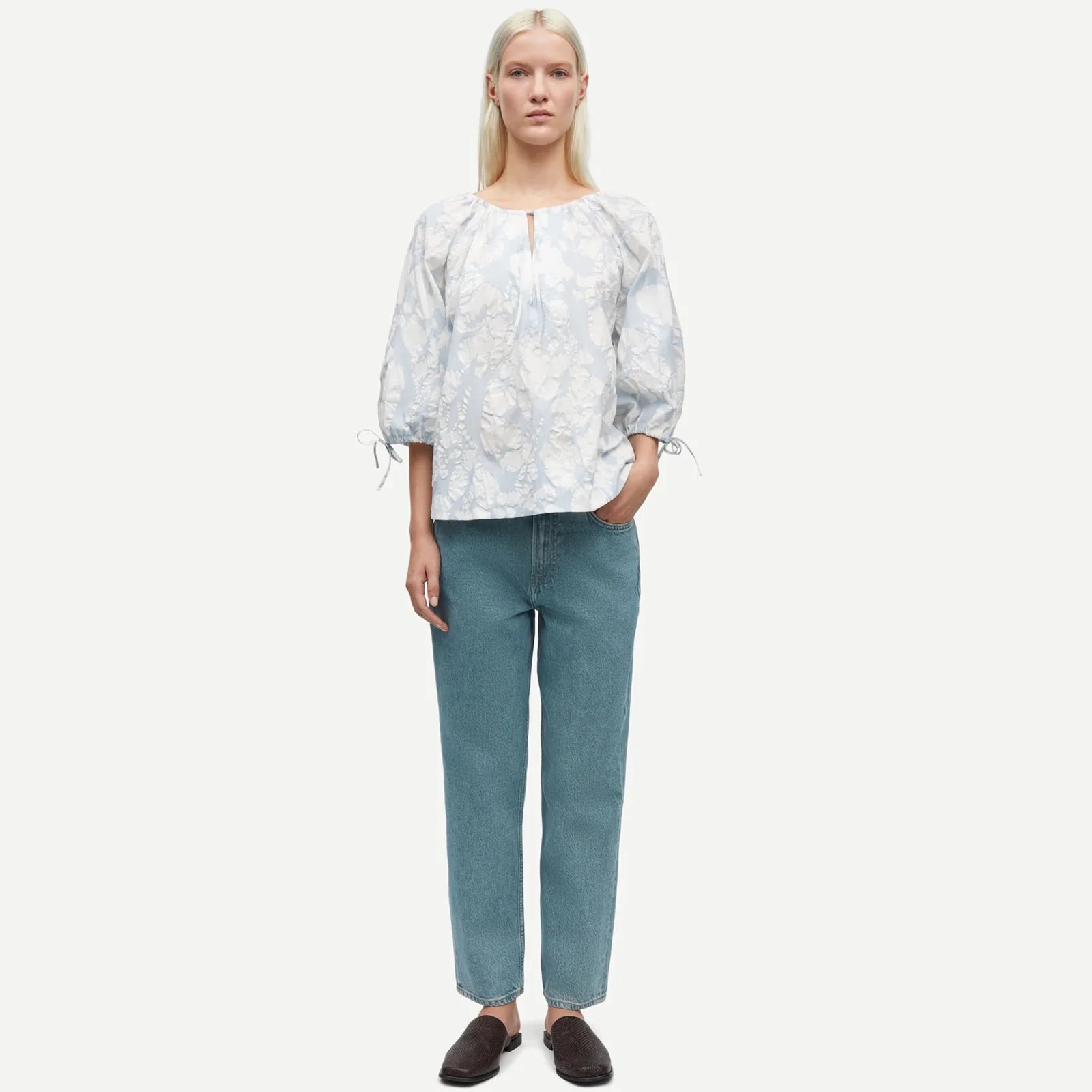 Samatera SS Blouse peony egret - Image 3