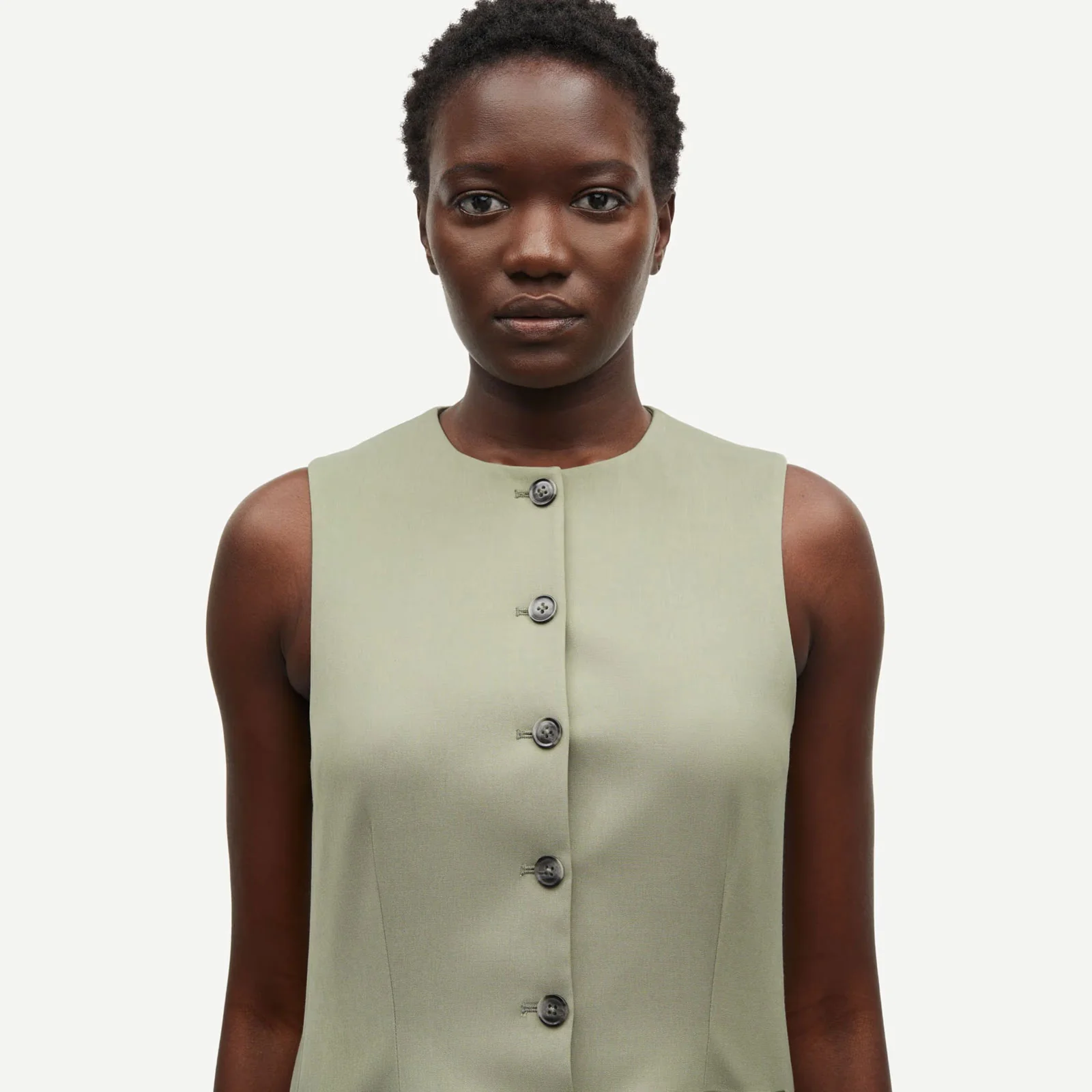 Saruma Vest 14635 vetiver - Image 5