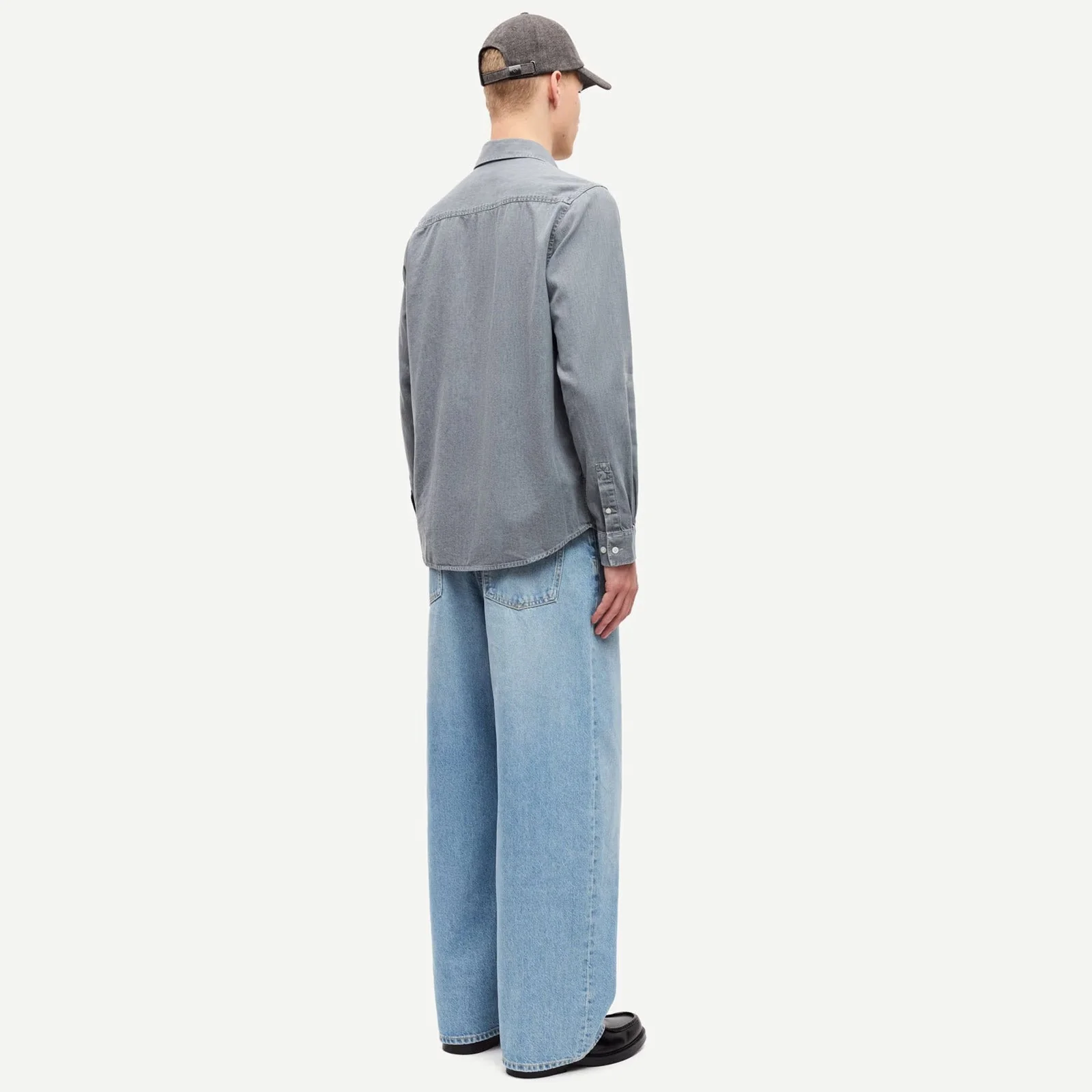 Saryan P Shirt 15248 light grey chambray - Image 2