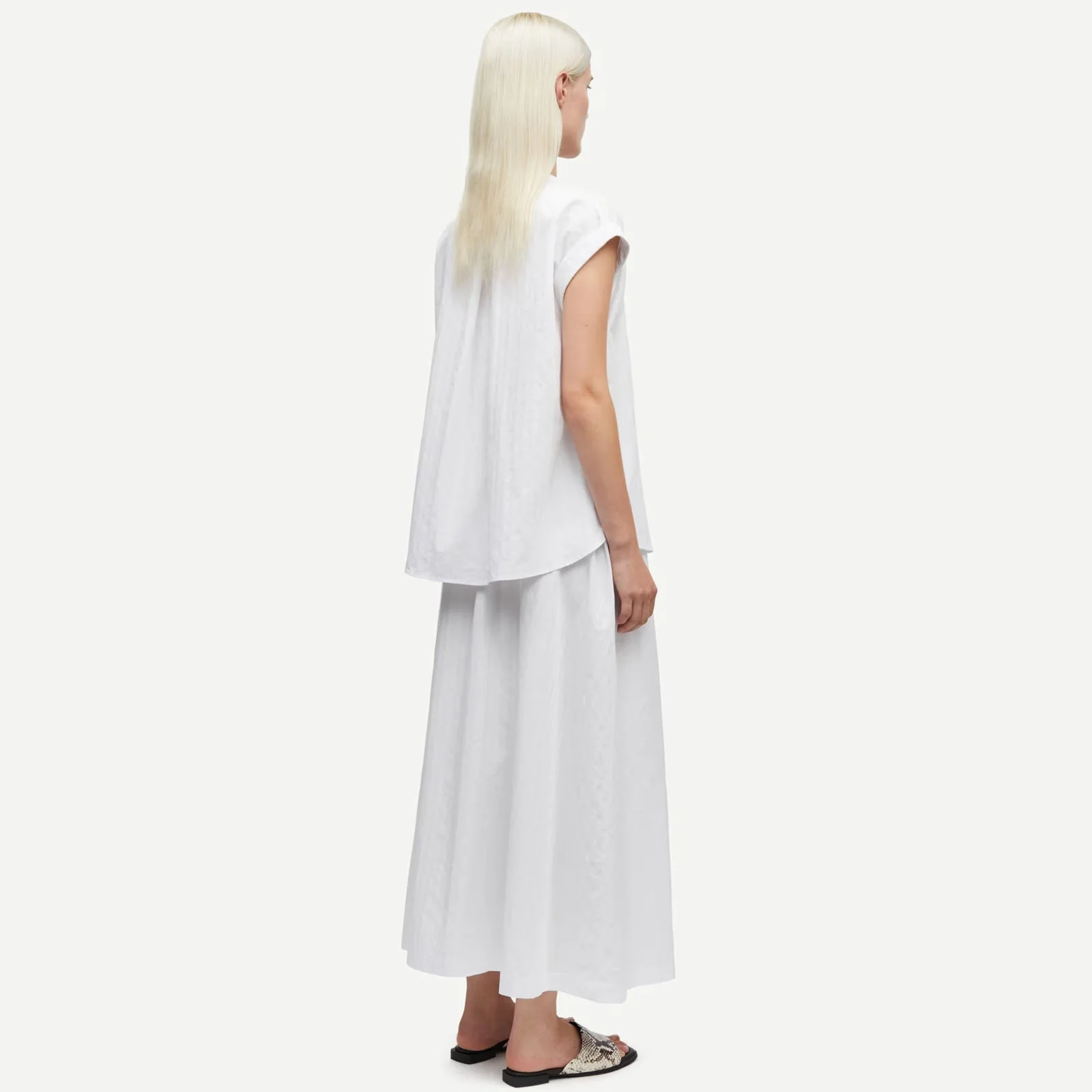 Satina SS Shirt 15646 white - Image 2