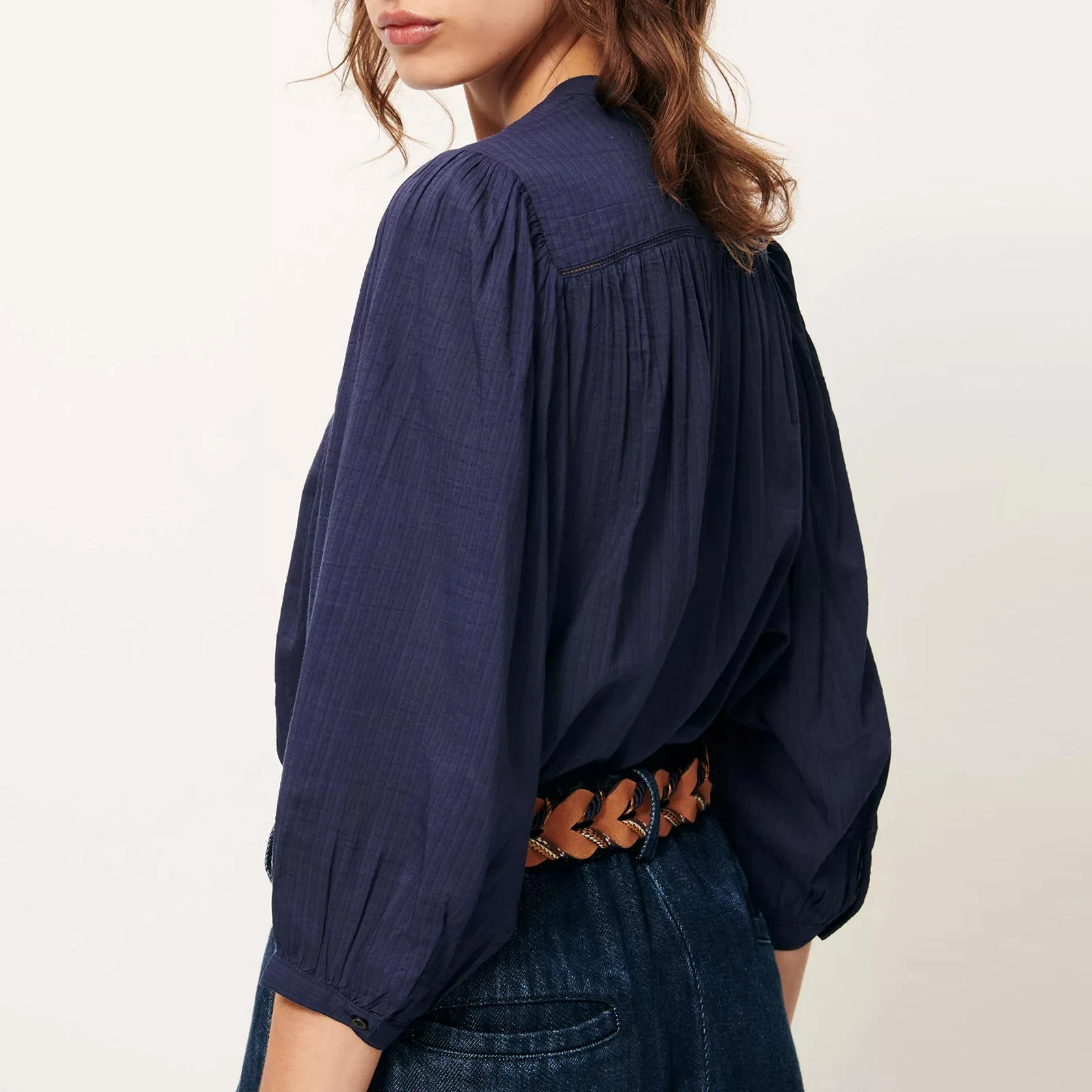 Savi Blouse indigo - Image 2