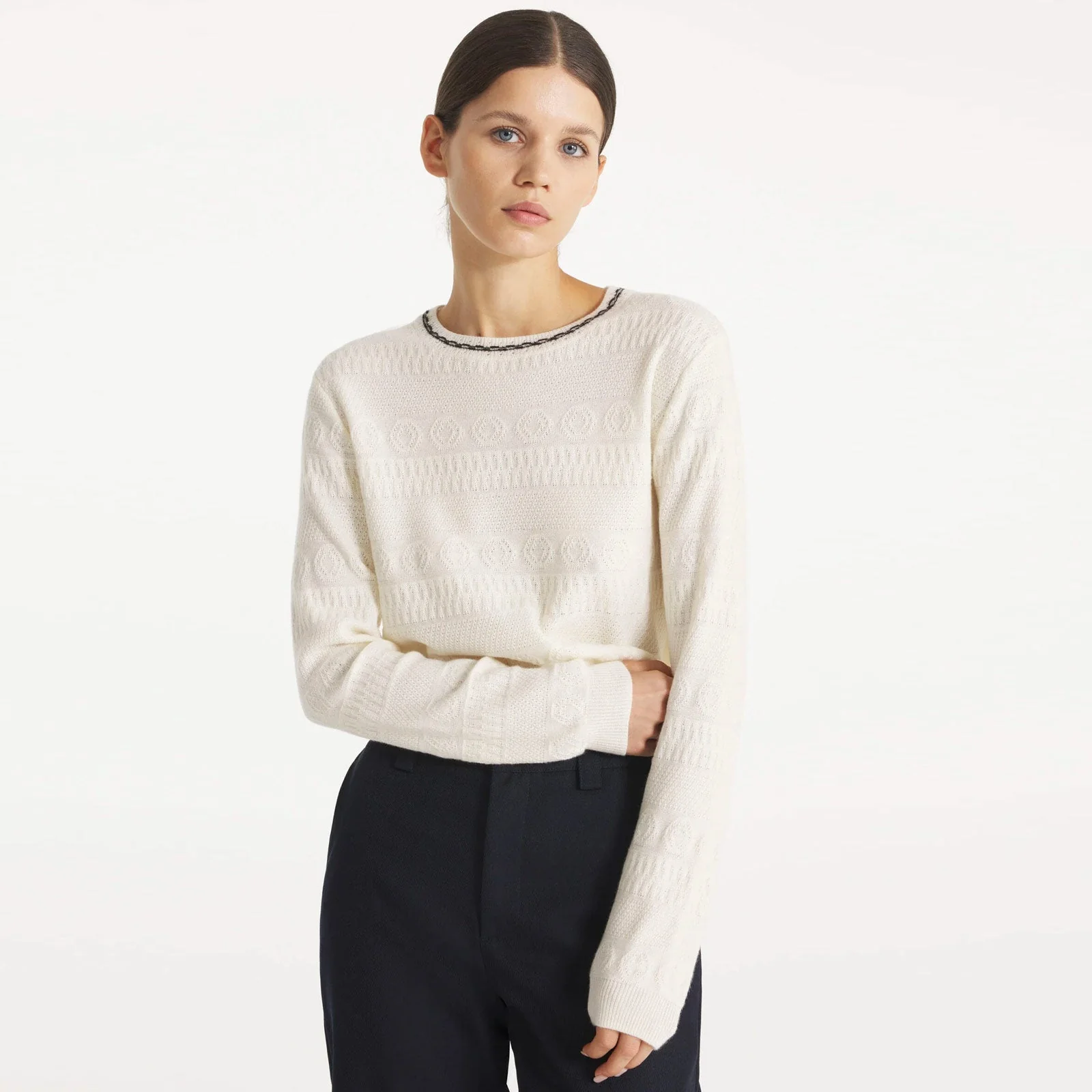 Sdill Knitted Jumper off white
