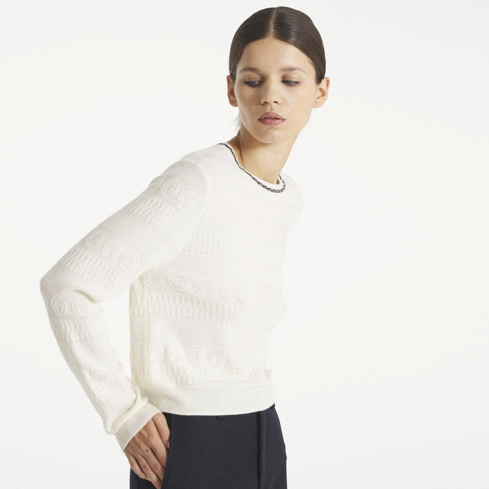 Sdill Knitted Jumper off white - Image 3