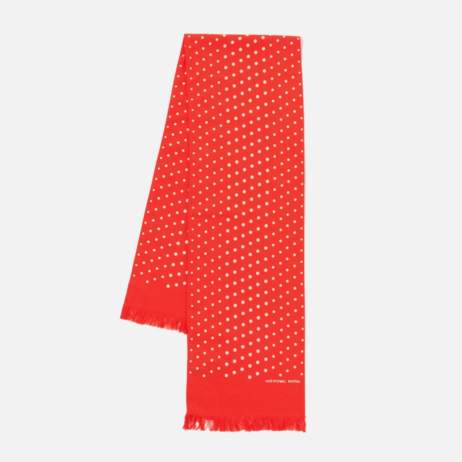 Short Dot Print Scarf orange