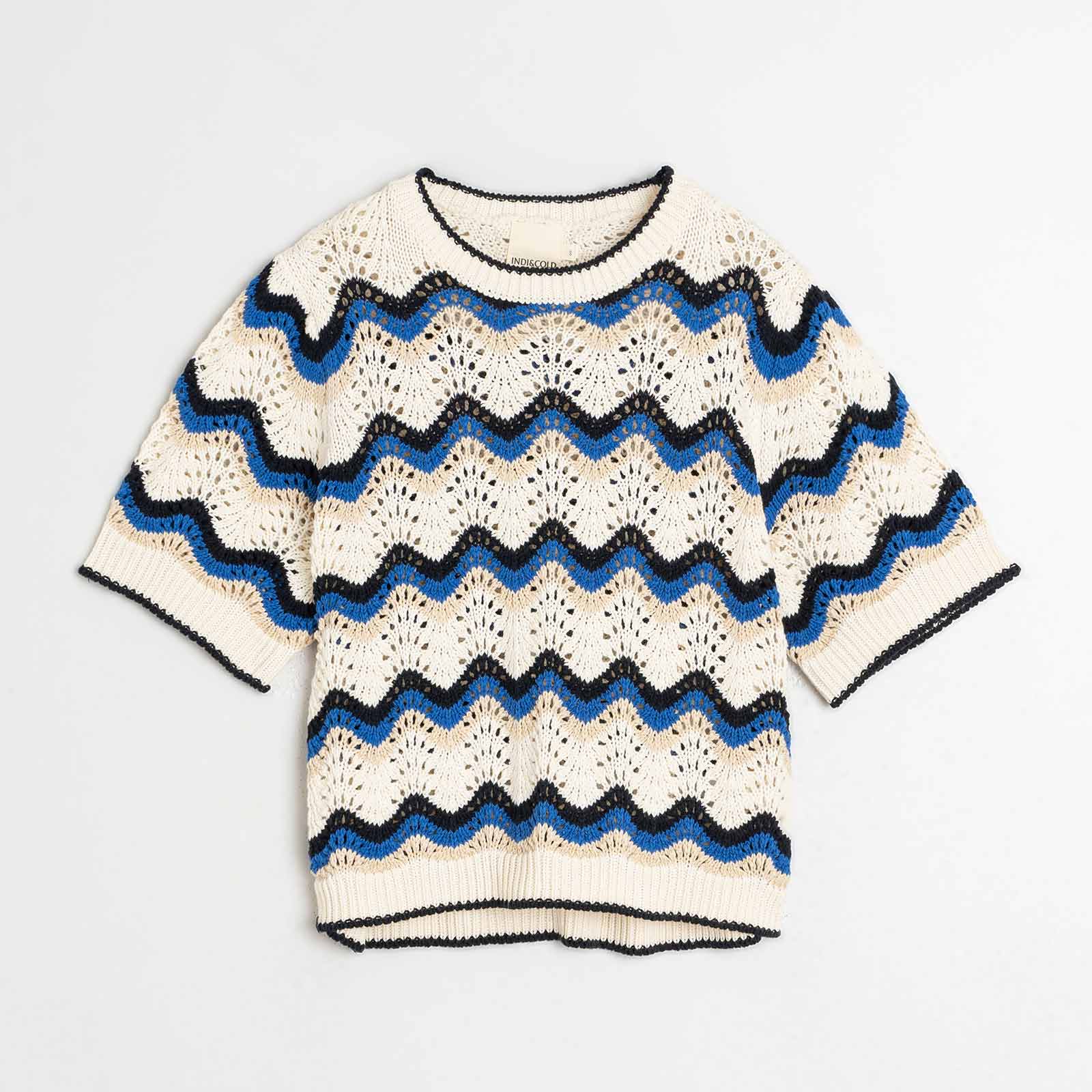 Short Sleeve Jumper azul britanico - Image 3