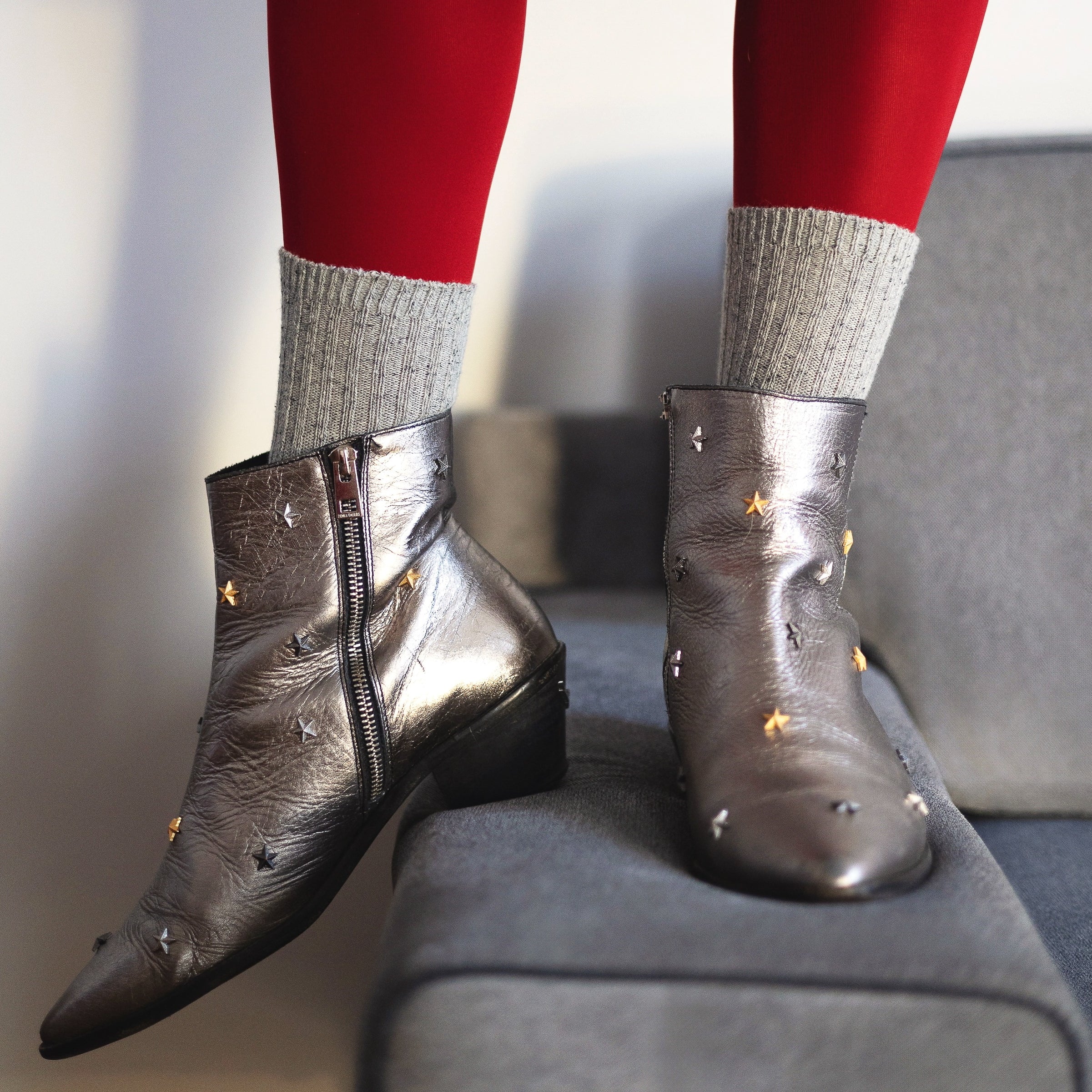 Silk Socks grey - Image 3