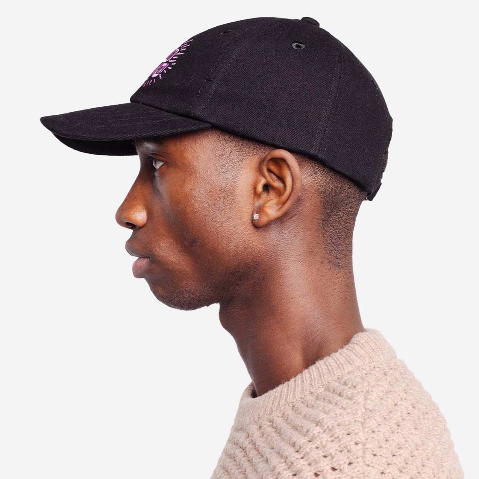 Six Pannel Good Karma Cap black denim - Image 4