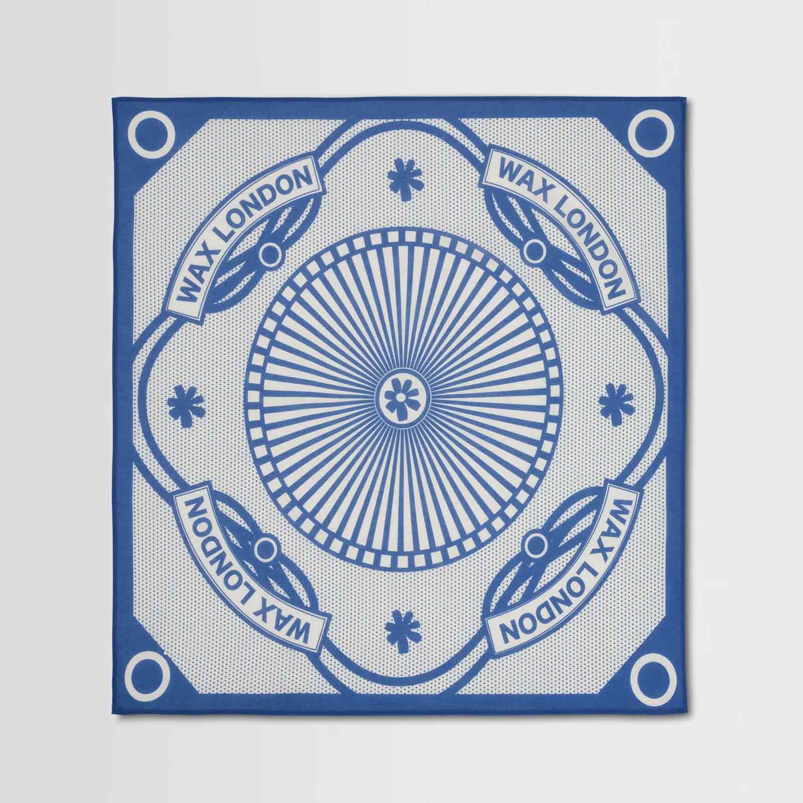 Sloane Neckscarf ecru/blue