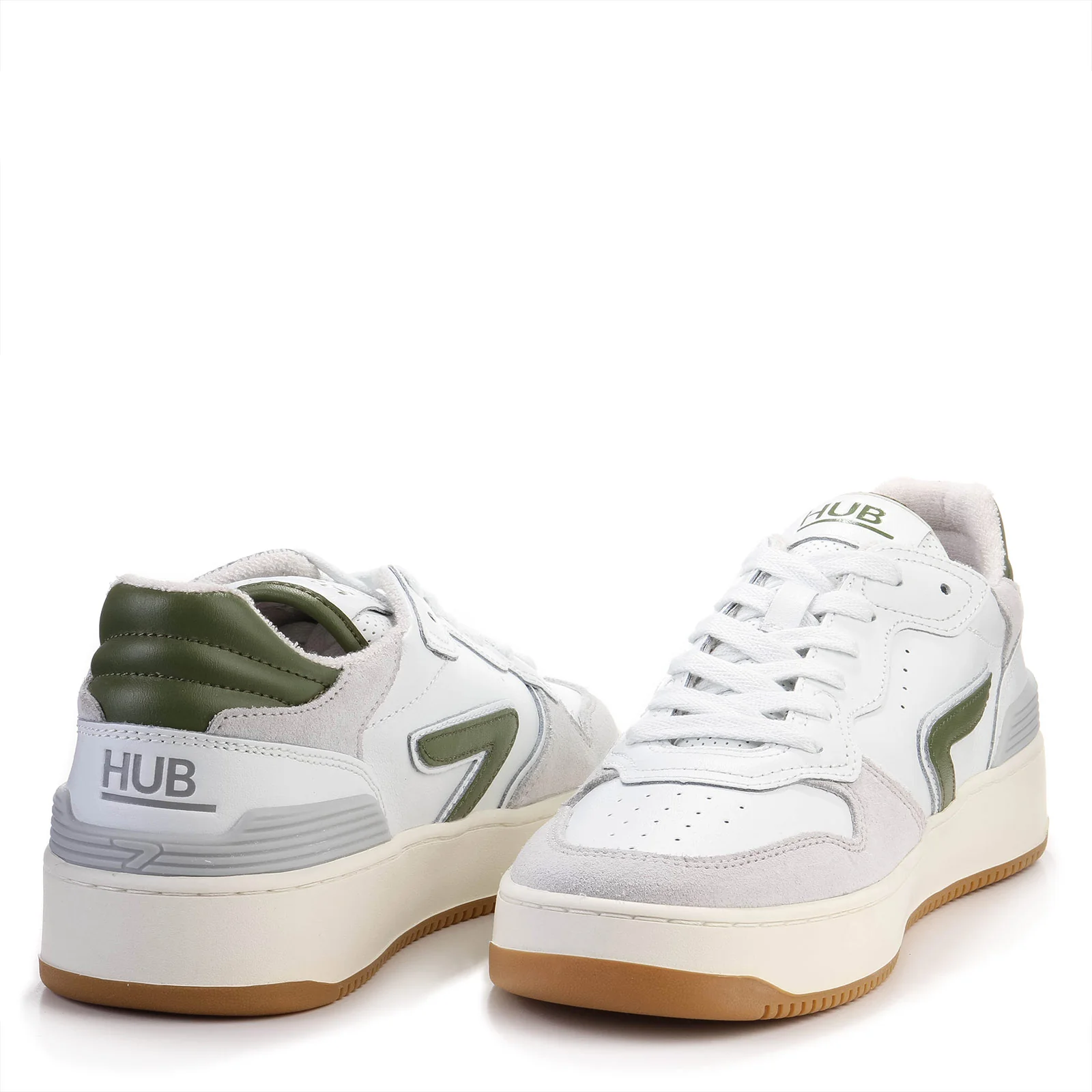 Smash L31 white/moss green/ivory-It. gum - Image 3