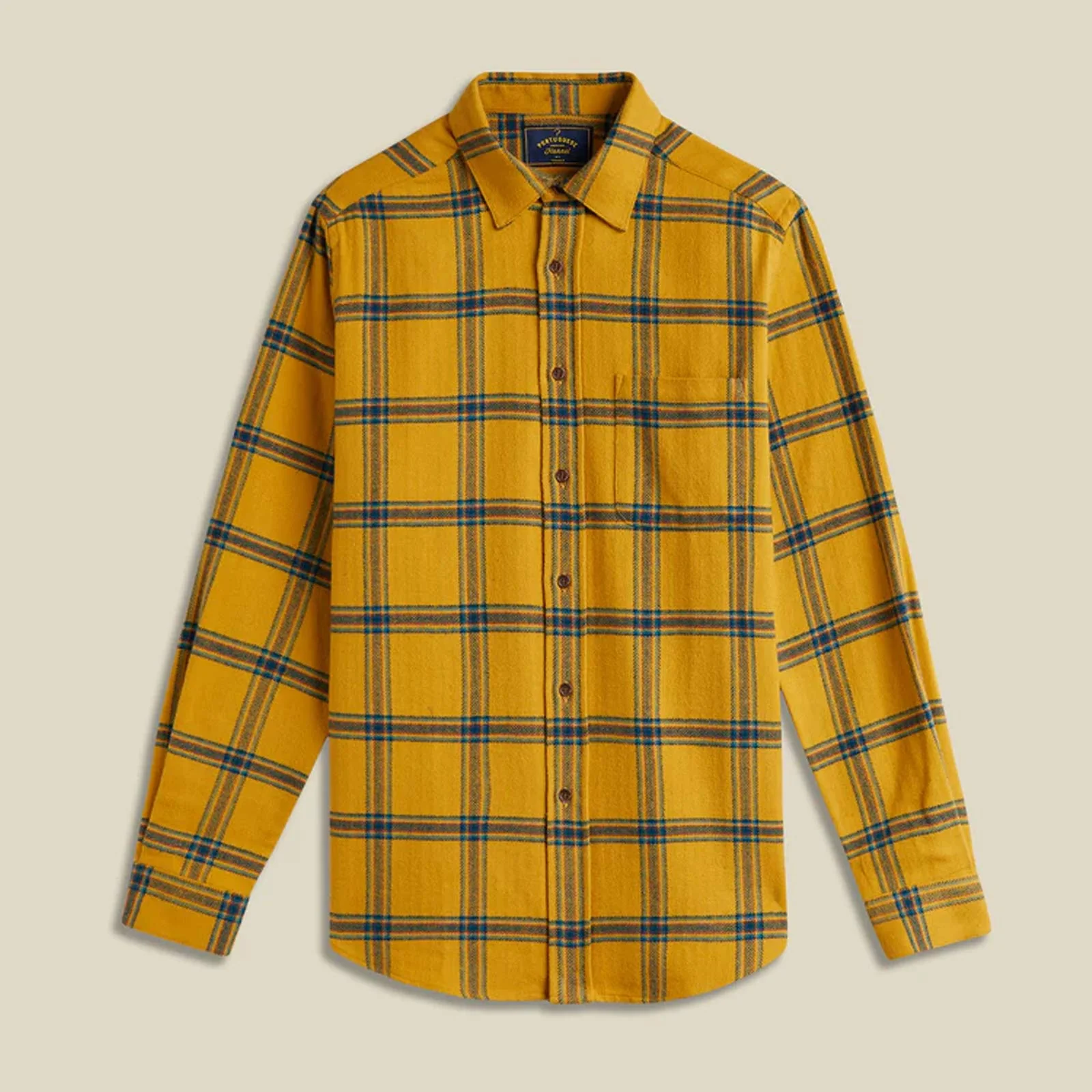 Standard Plaid Flannel Shirt yellow