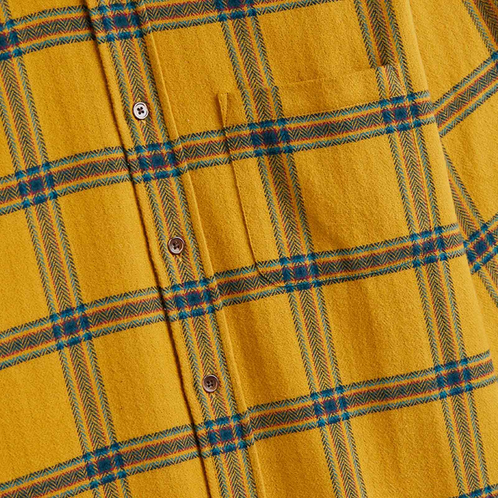 Standard Plaid Flannel Shirt yellow - Image 4