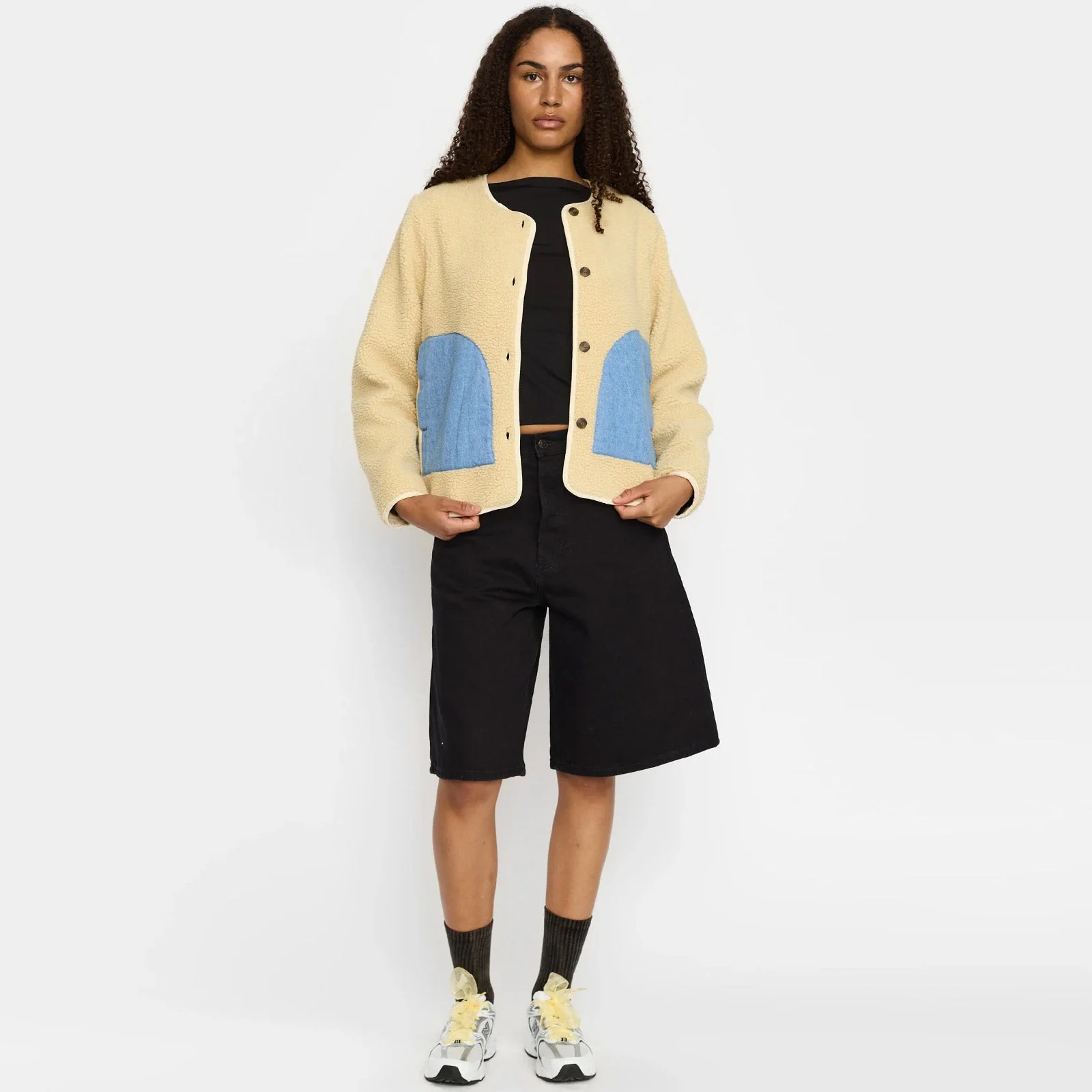 Teddy Block Jacket offwhite - Image 3