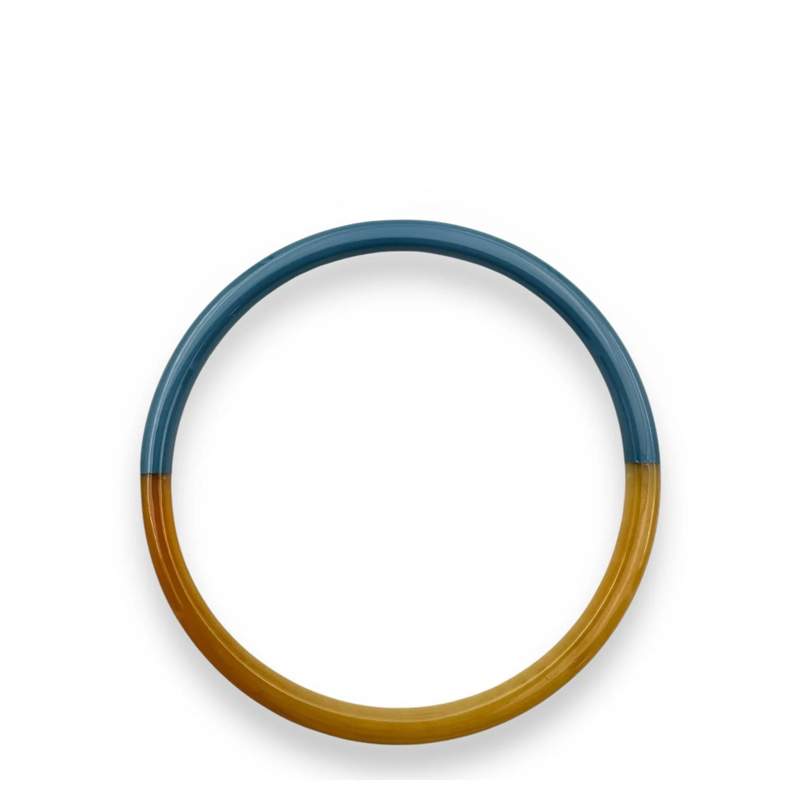 Thin Buffle Horn Bracelet bleu canard C65