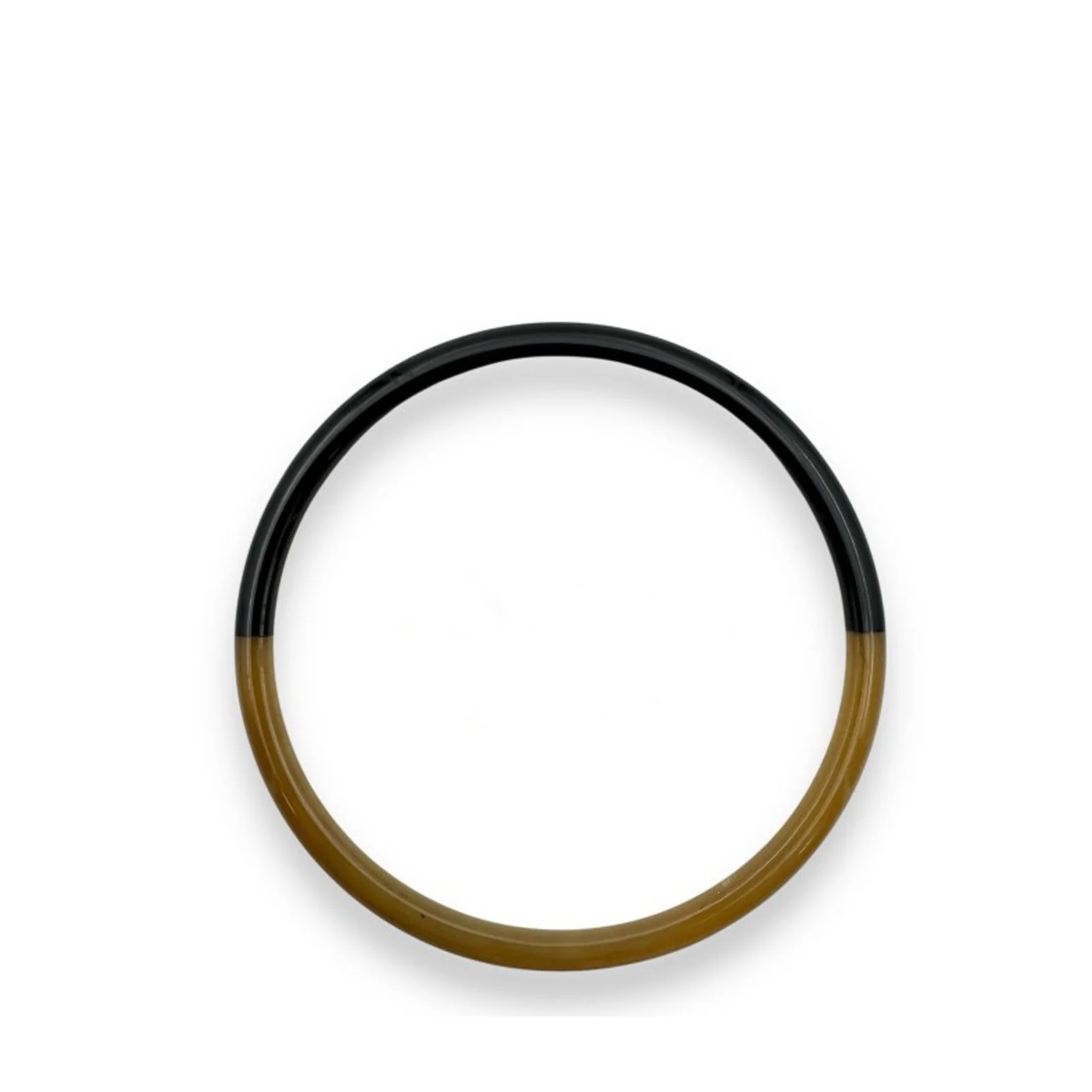 Thin Buffle Horn Bracelet noir C71