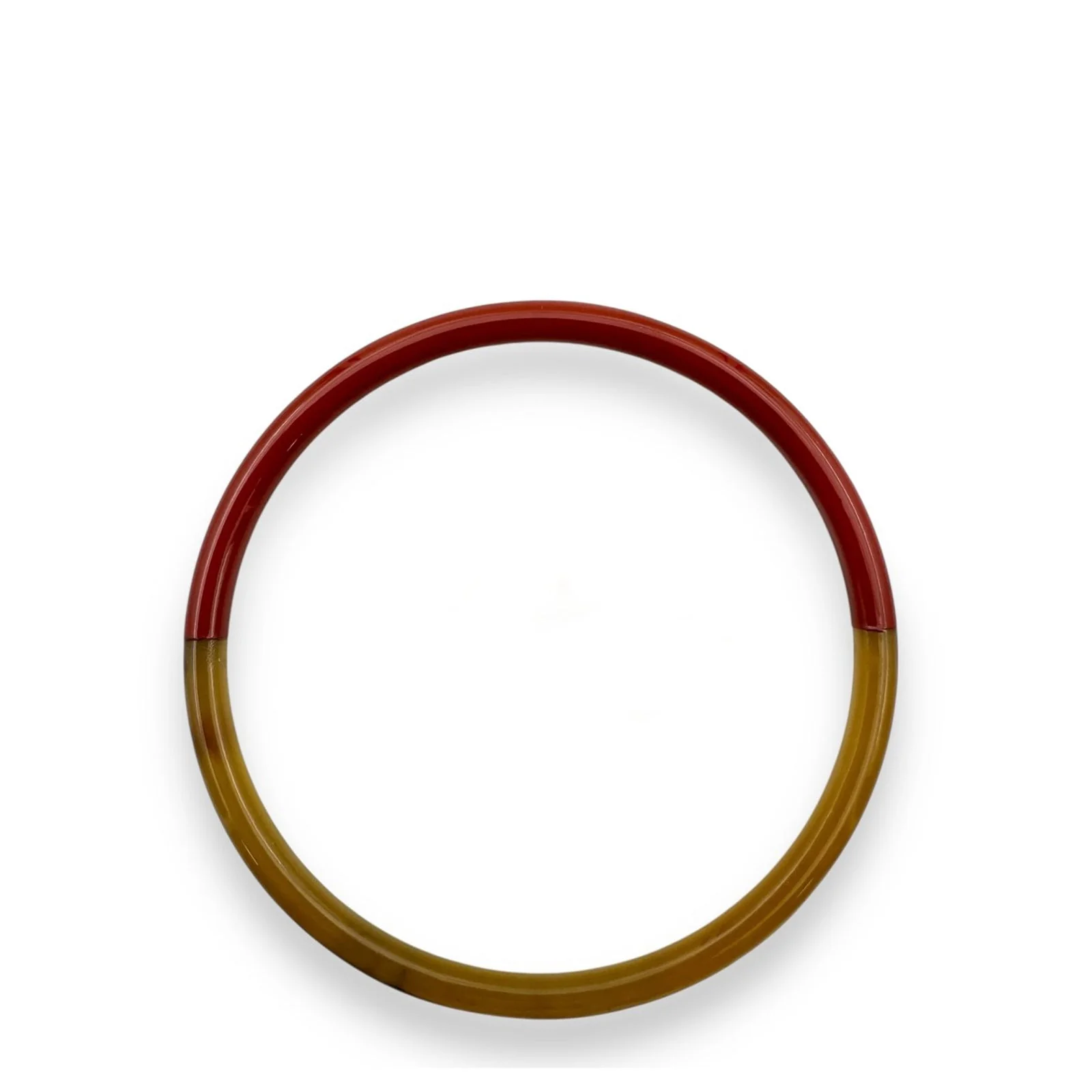Thin Buffle Horn Bracelet terracotta C69