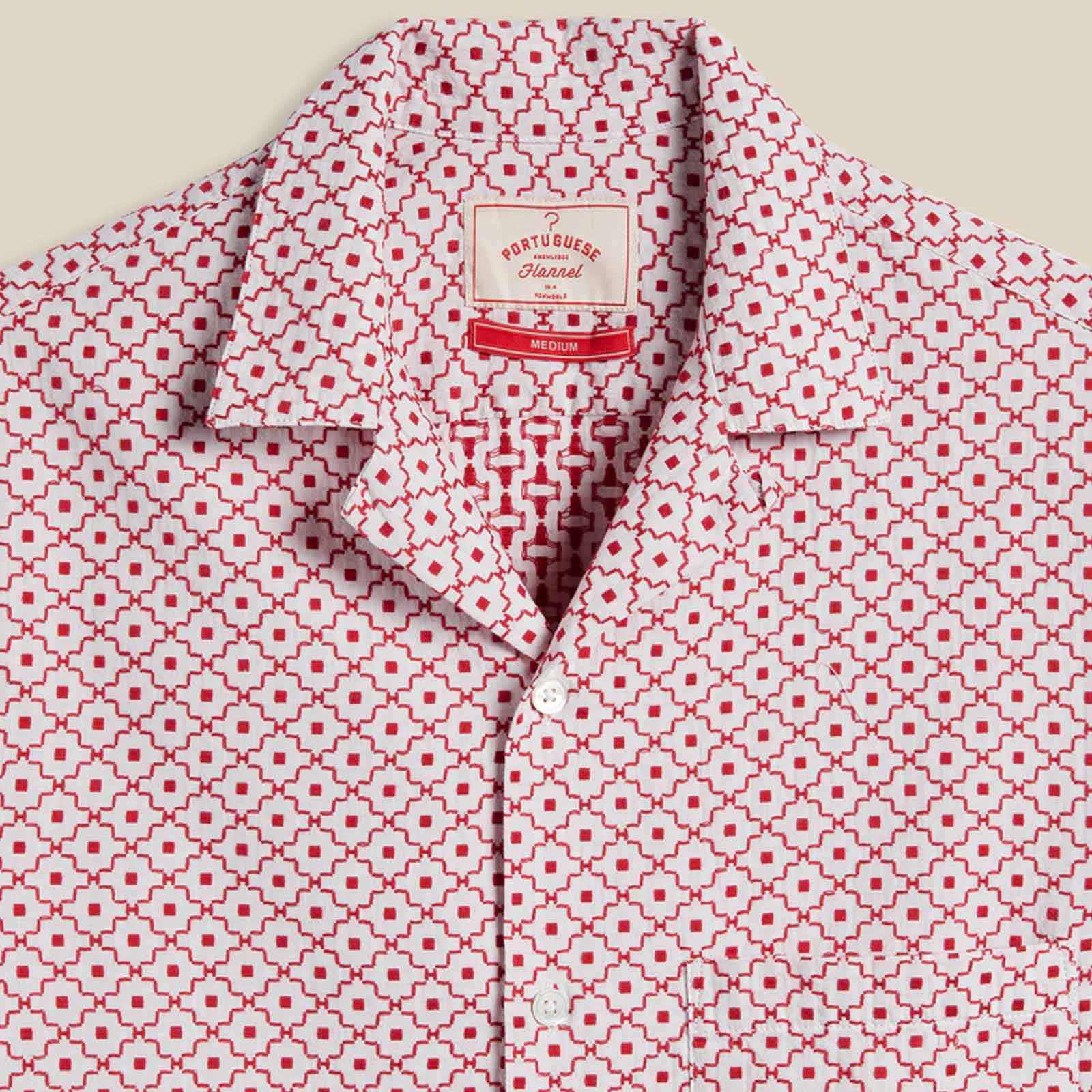 Tile S/S Shirt white/red - Image 2