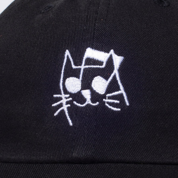 Life Music Cat Dad Hat black - Image 2