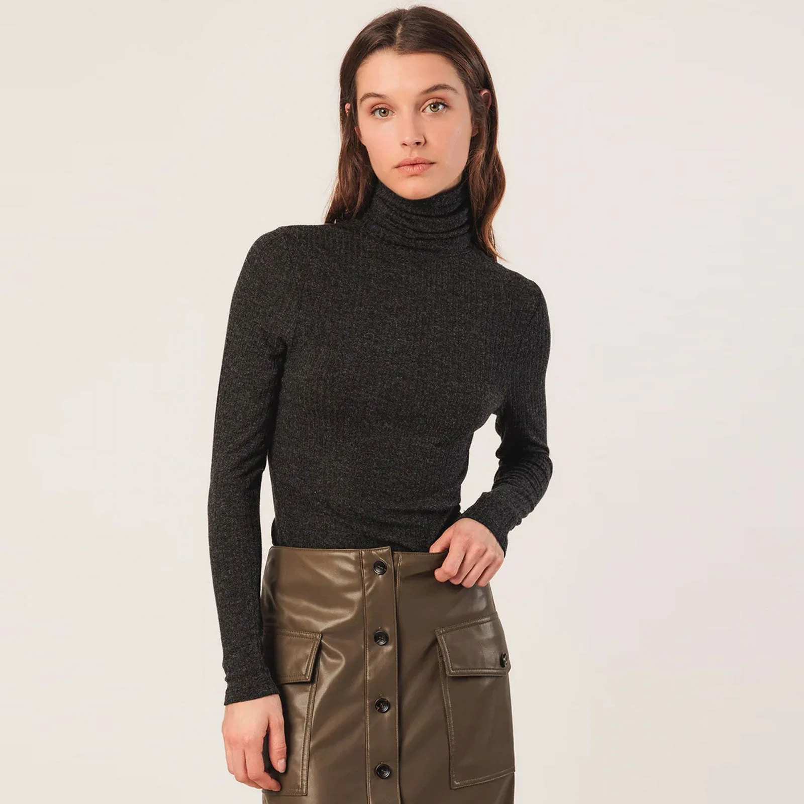 Turtle Neck Longsleeve marengo