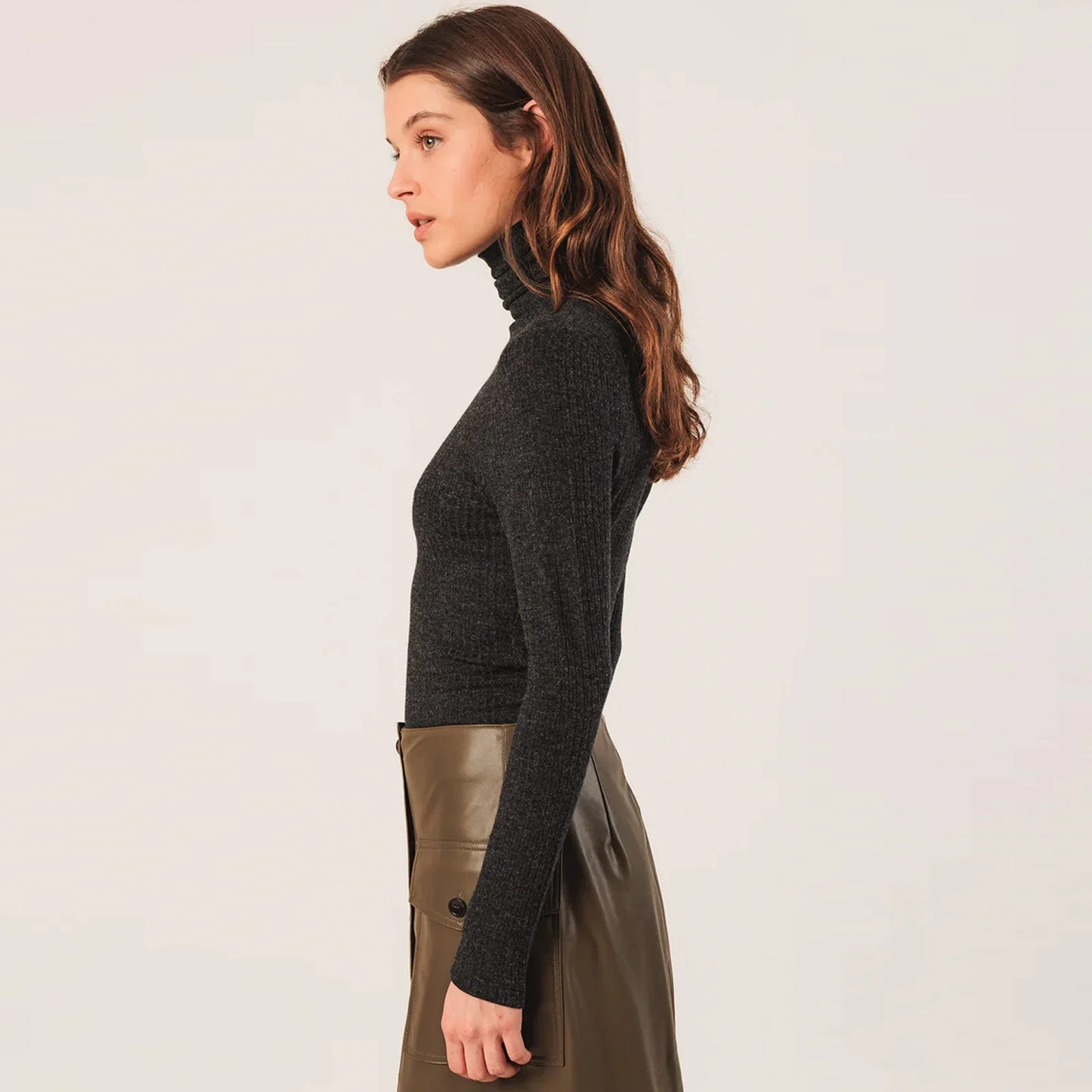 Turtle Neck Longsleeve marengo - Image 3