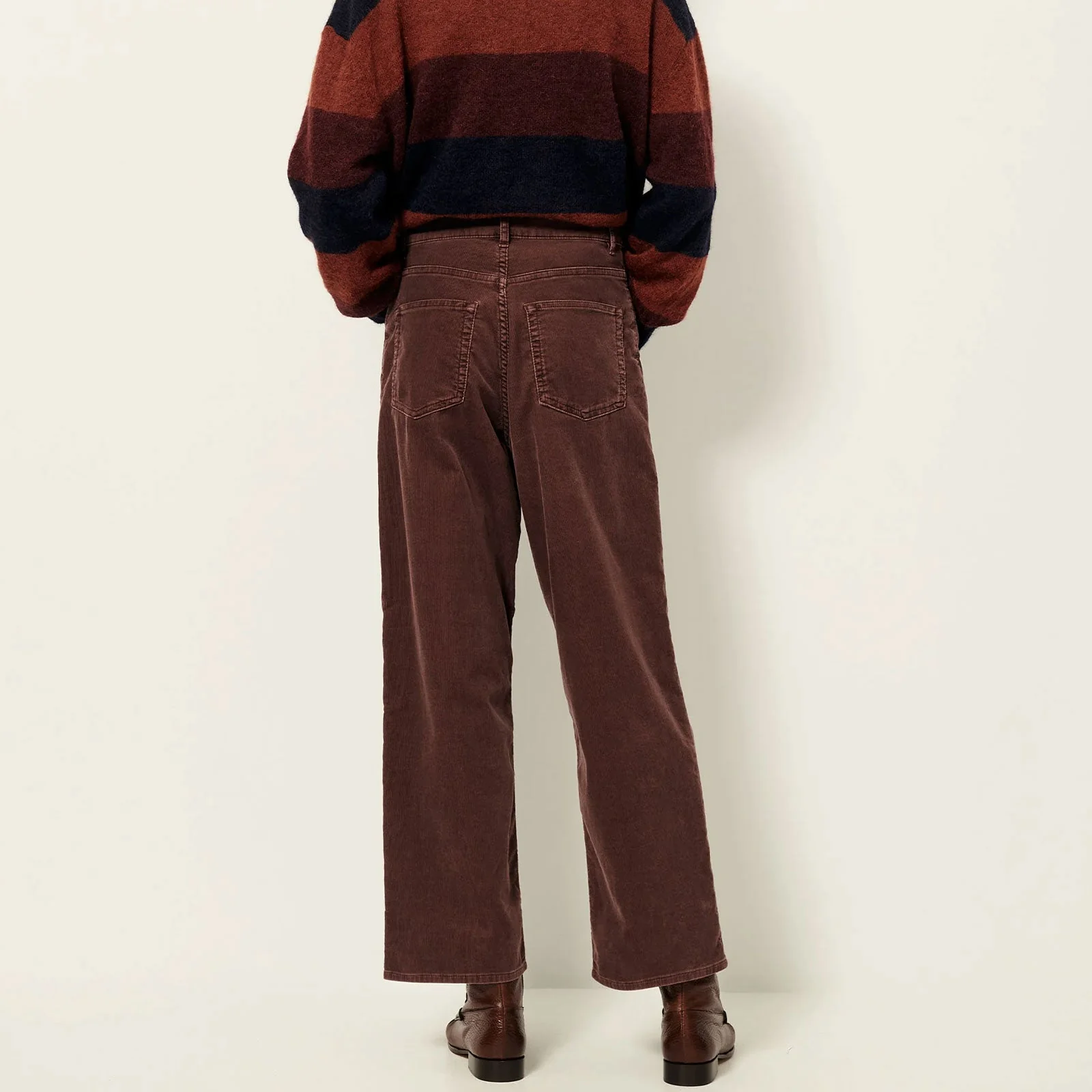 Velvet Cruise Cord Trousers coffea - Image 3