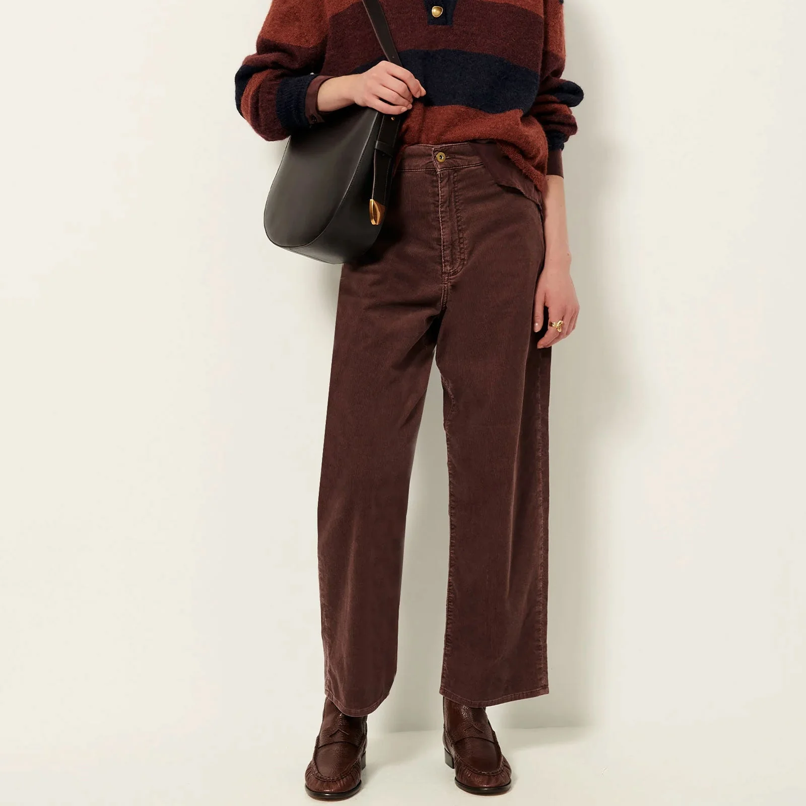 Velvet Cruise Cord Trousers coffea - Image 4