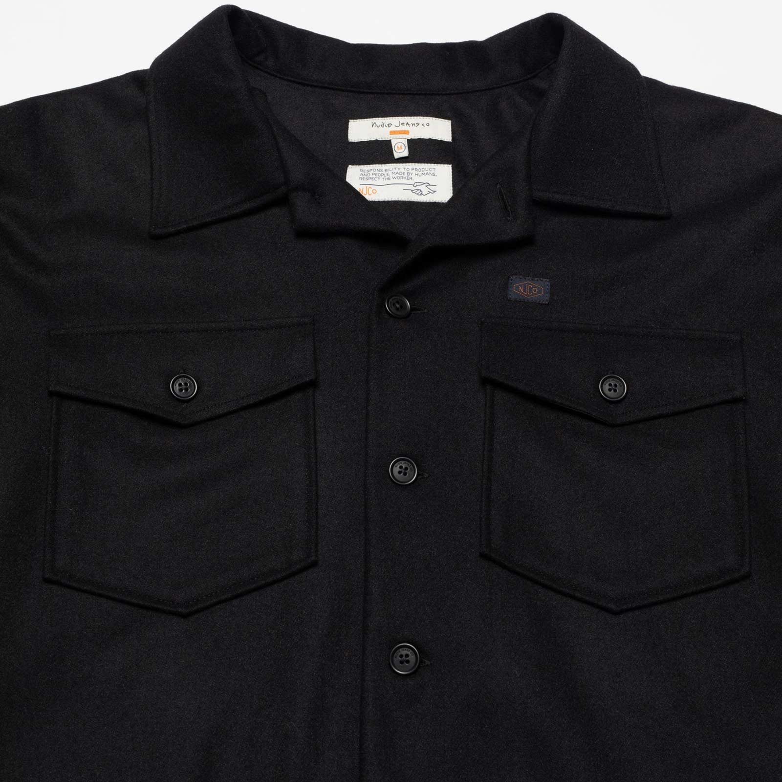 Vincent Solid Board Shirt black - Image 3