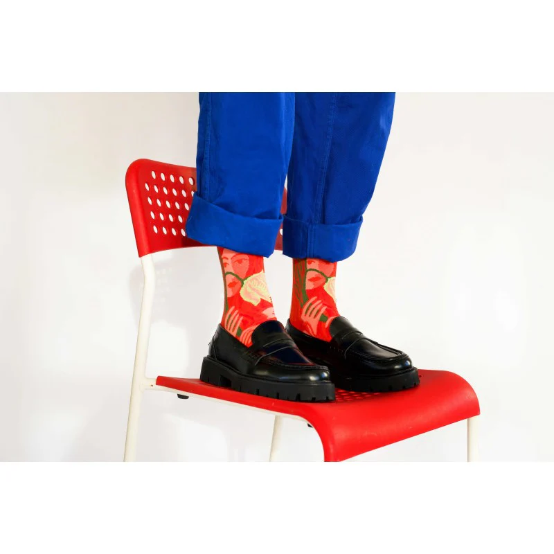 Visages rouge Socks CU401 - Image 2