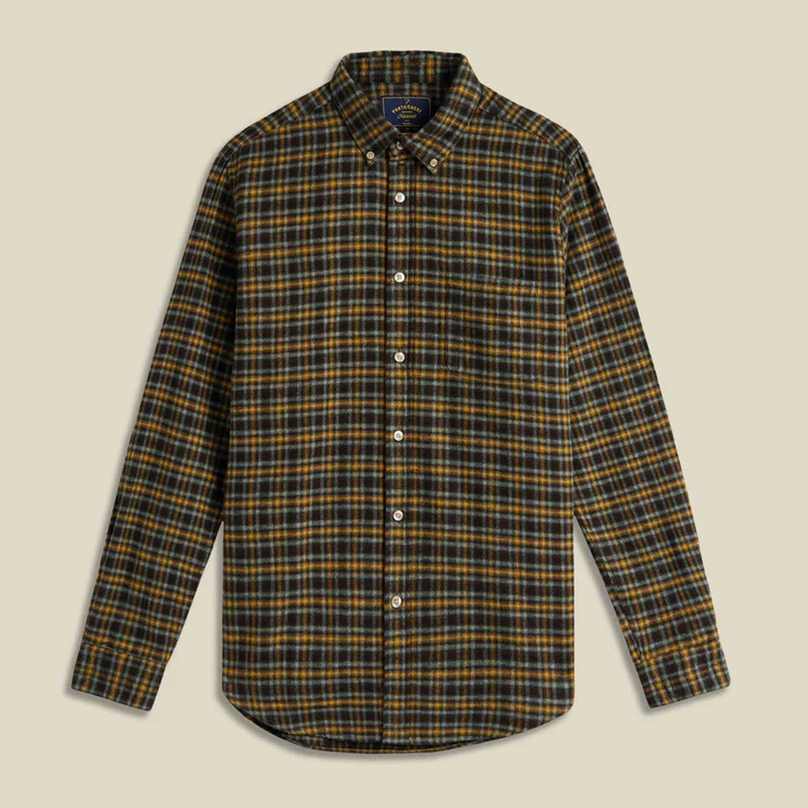 Vouga Plaid Flannel Shirt green