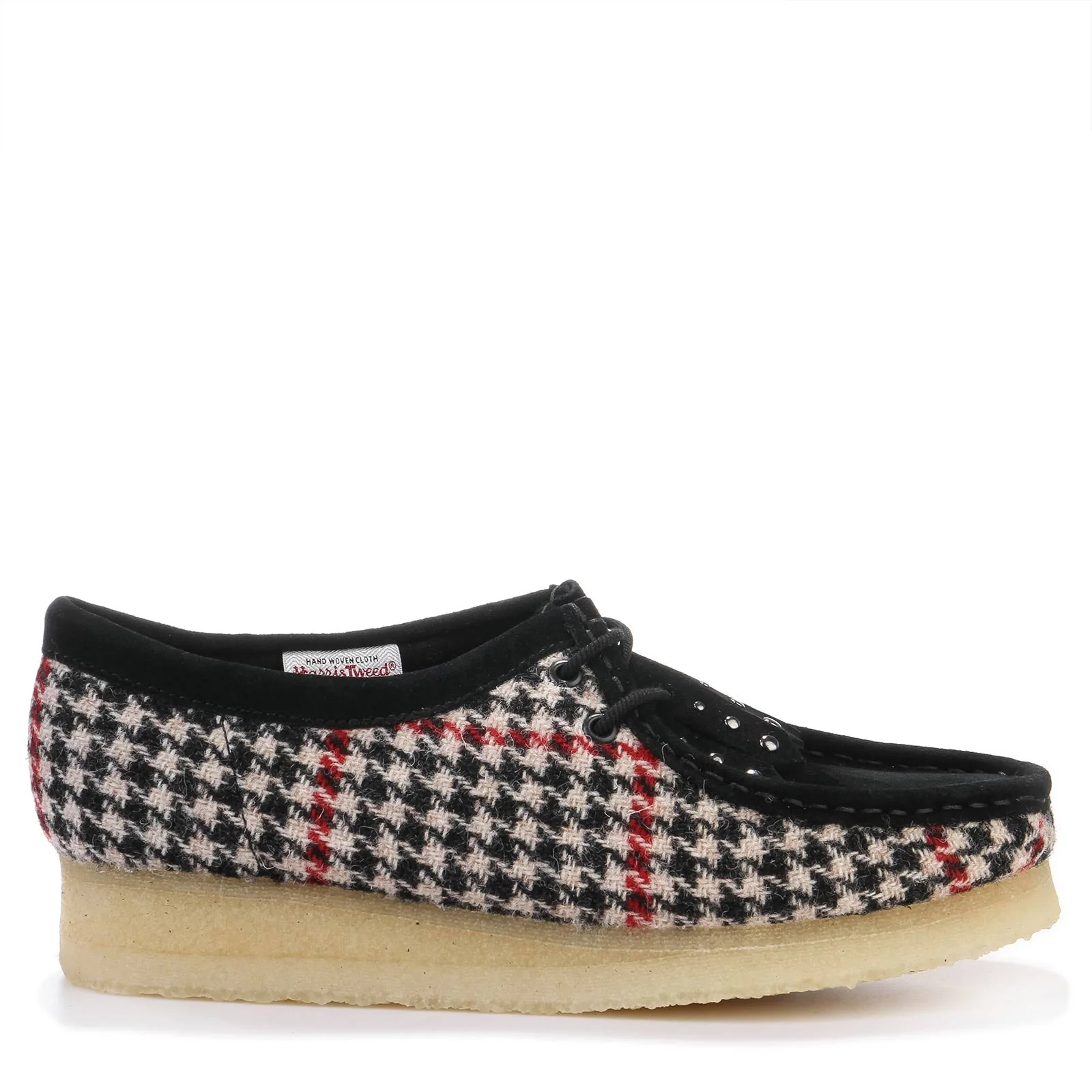 Wallabee W black tweed combi
