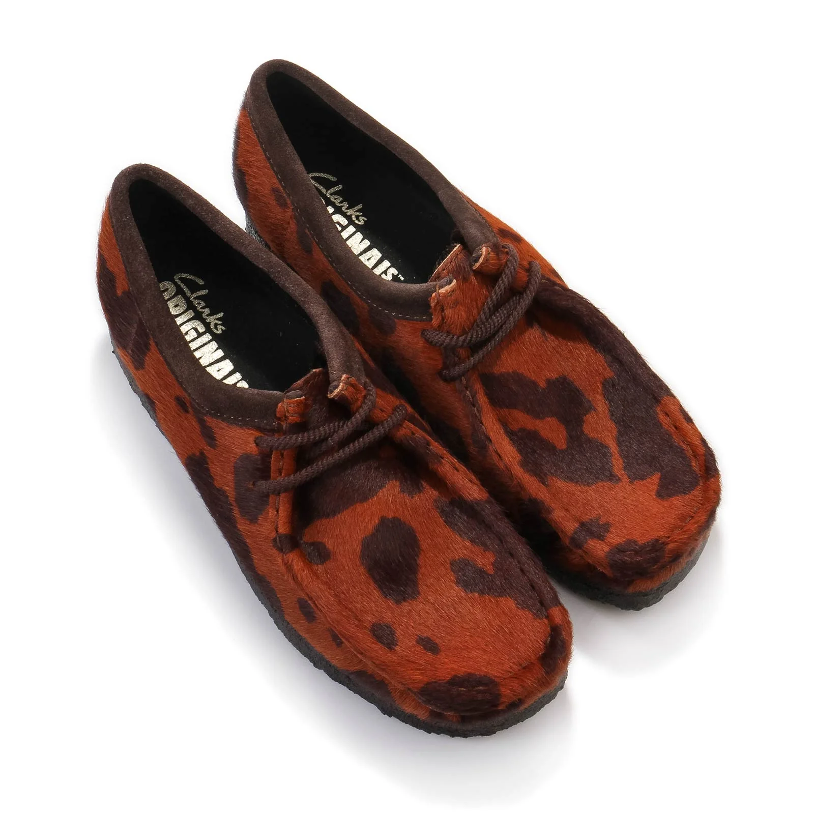 Wallabee W brown cow print - Image 4