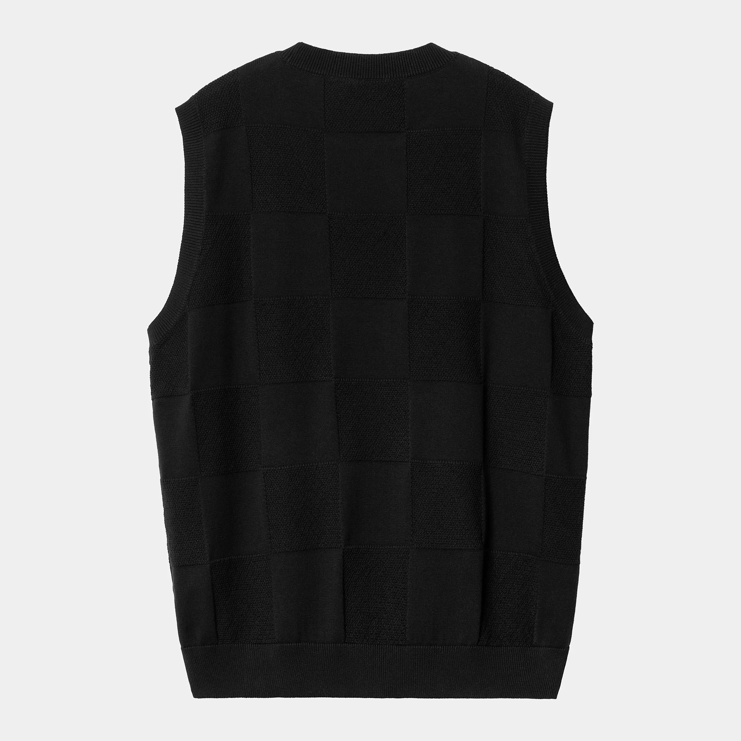 W'Checker Vest Sweater black - Image 2