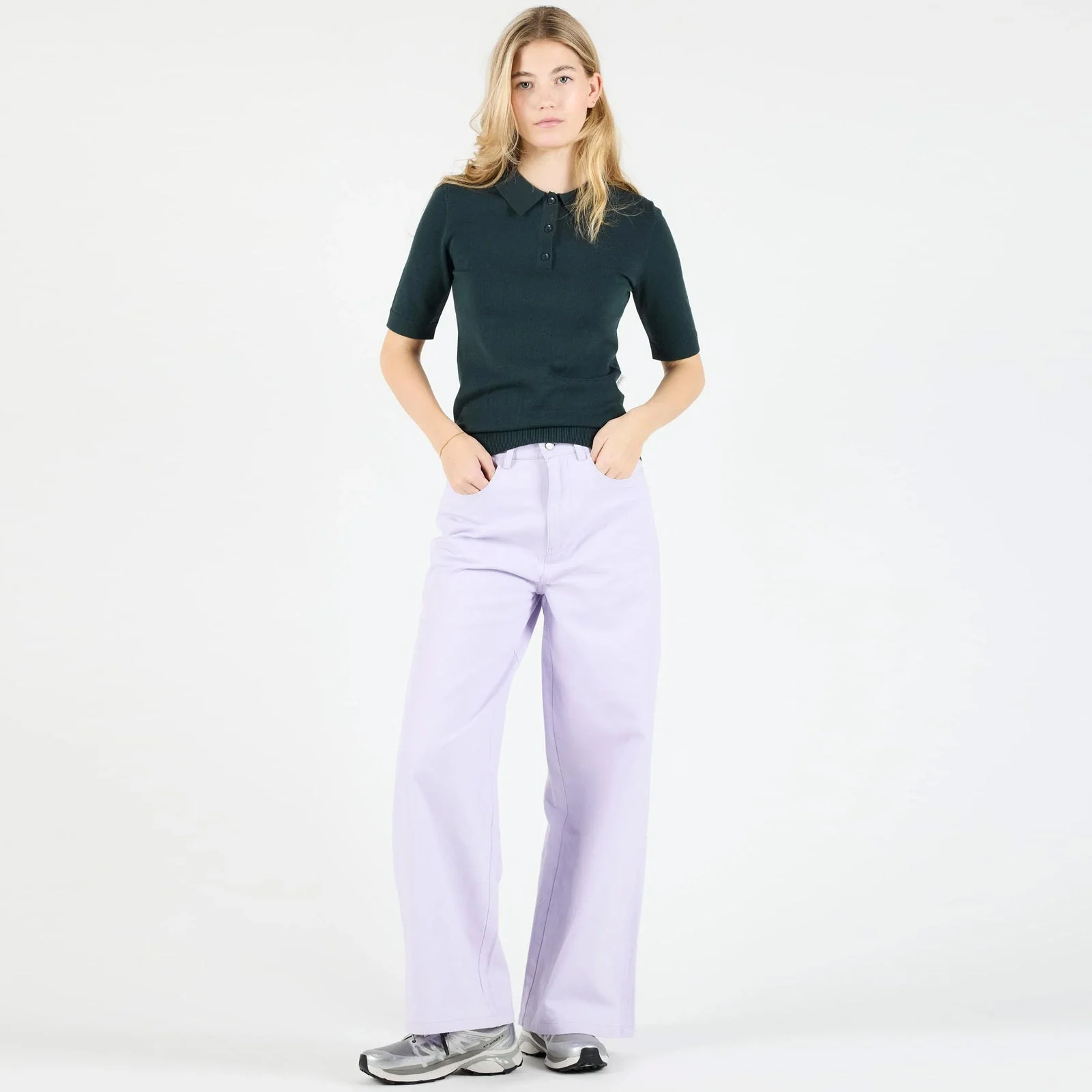 WeFeli Short Sleeve Jumper dark green - Image 3