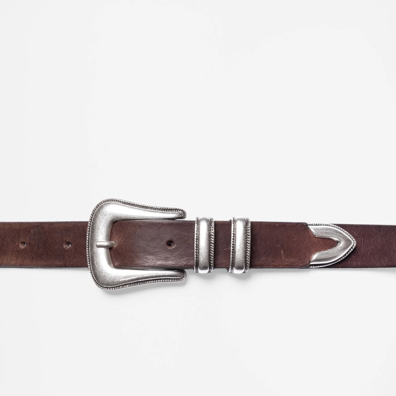 Western Silver Belt dark brown - Image 2